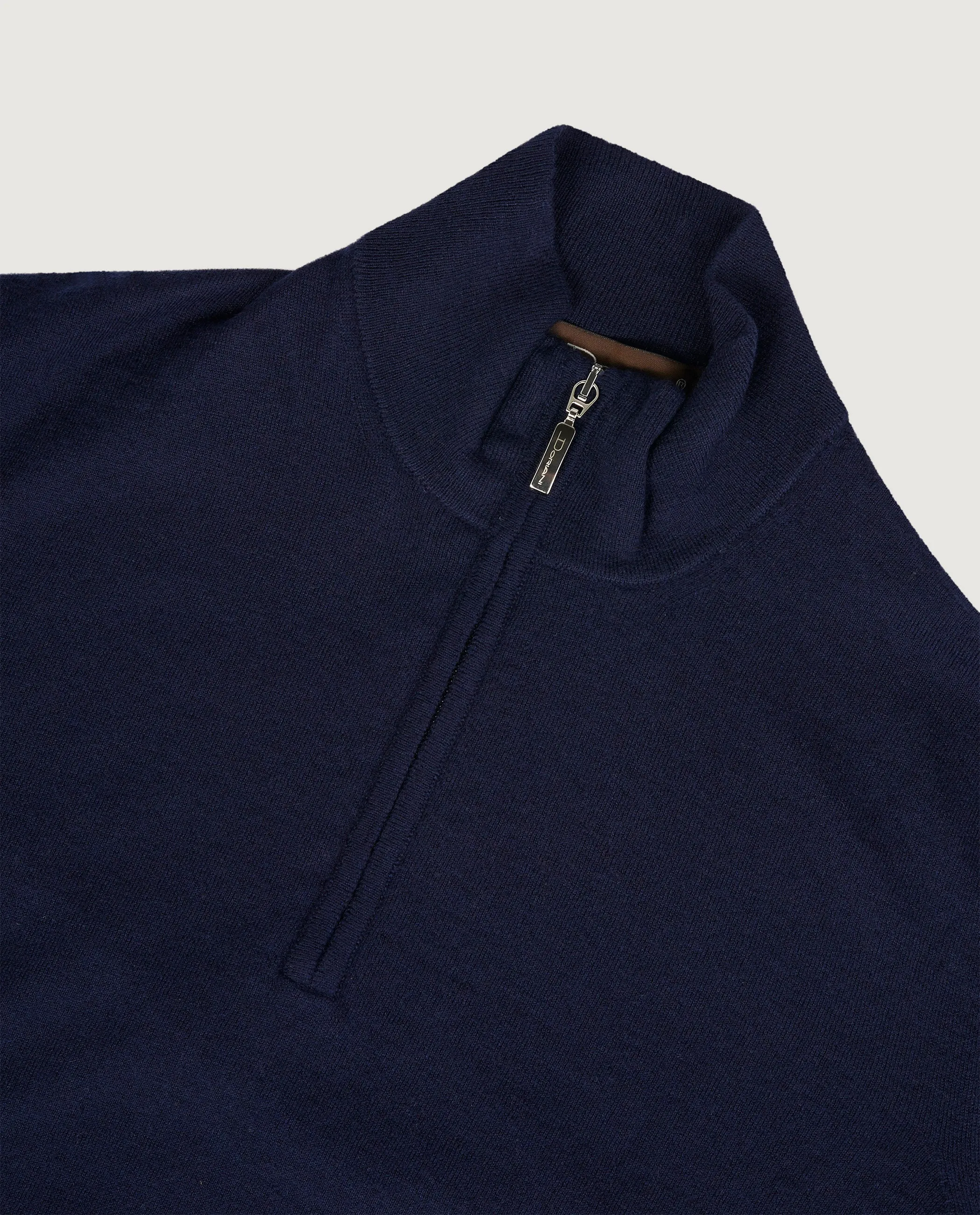 Lichtgewicht Cashmere Half-Zip Trui - Donkerblauw sold by Pauw Amsterdam product image thumbnail 2