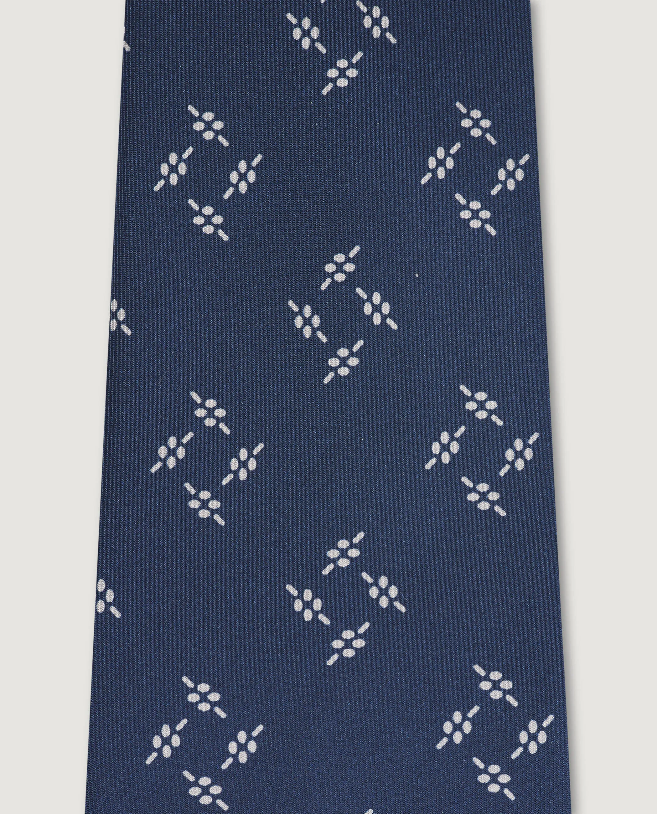 Zijden Patroon Das - Blauw sold by Pauw Amsterdam product image thumbnail 2