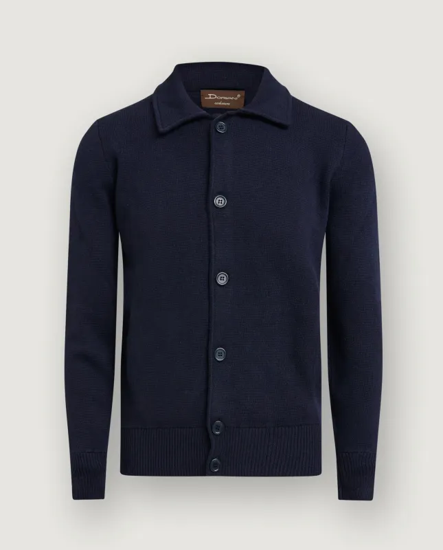 Cashmere Geknoopt Vest - Donkerblauw sold by Pauw Amsterdam