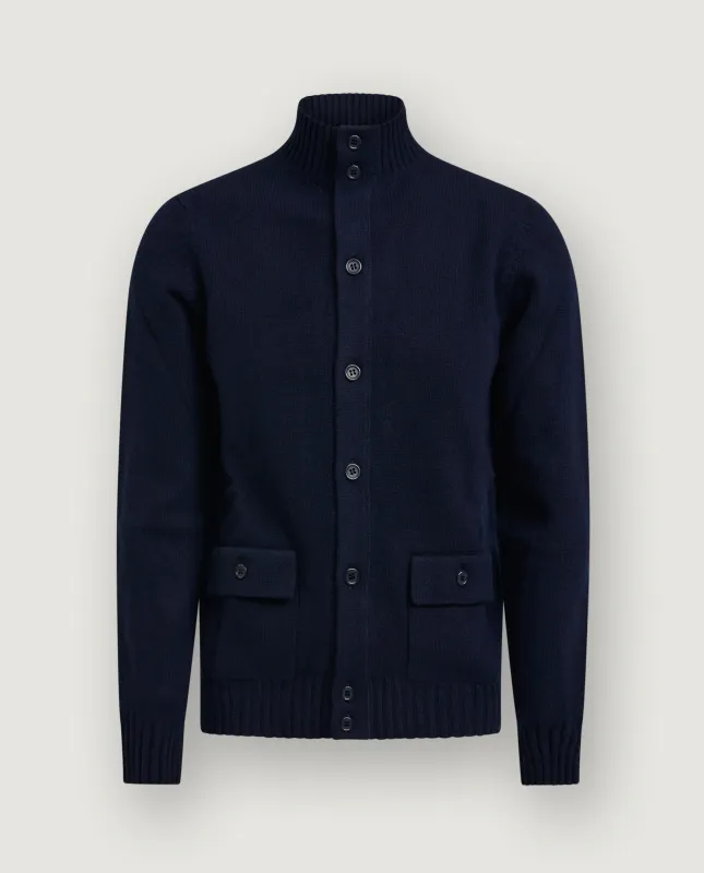 Wol Cashmere Vest - Donkerblauw sold by Pauw Amsterdam