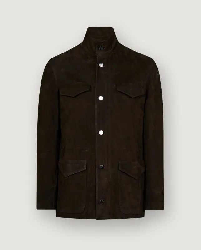 Nubuck Fieldjacket - Bruin sold by Pauw Amsterdam