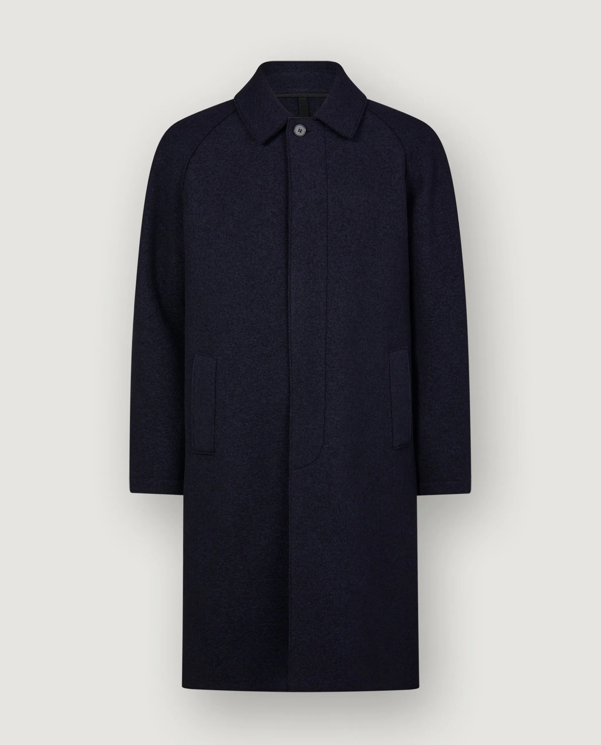 Fly Front Raglan Jas - Donkerblauw sold by Pauw Amsterdam