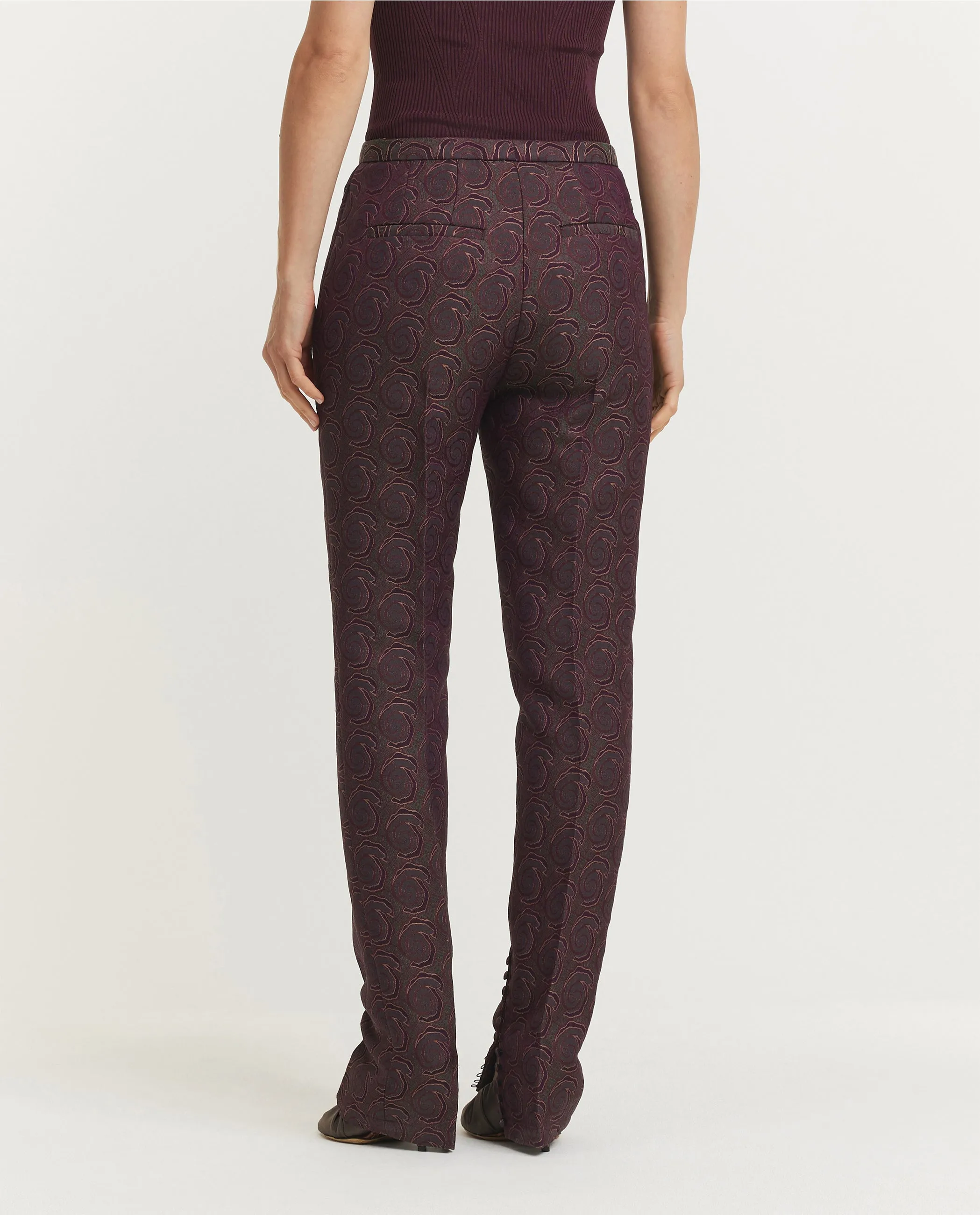 Jacquard Pandoris Pantalon - Paars sold by Pauw Amsterdam product image thumbnail 4