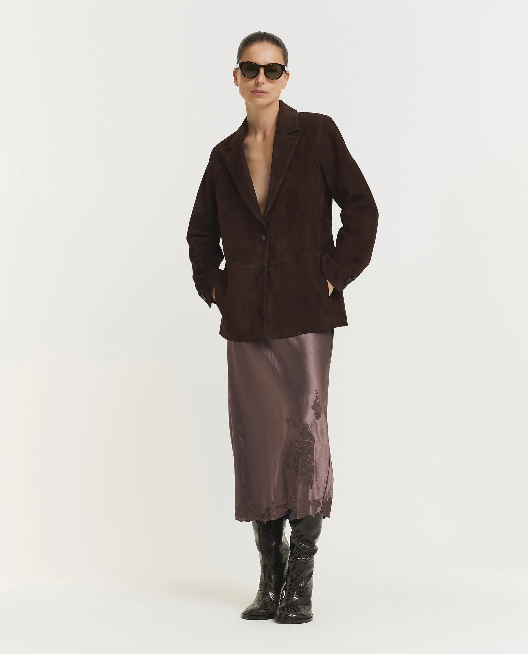Suede Blazer - Bruin sold by Pauw Amsterdam product image thumbnail 3