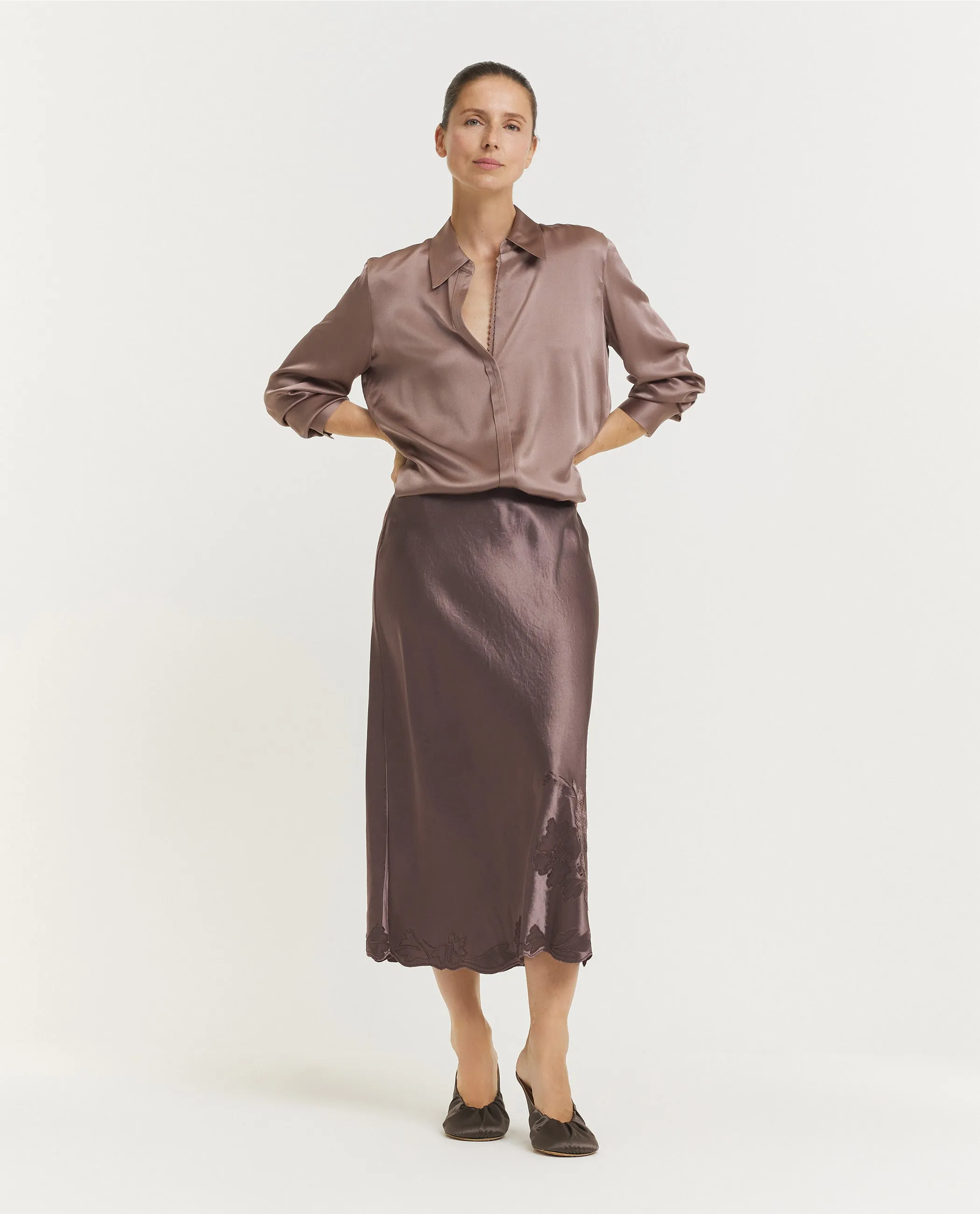 Relaxed Zijden Blouse - Roze sold by Pauw Amsterdam product image thumbnail 3