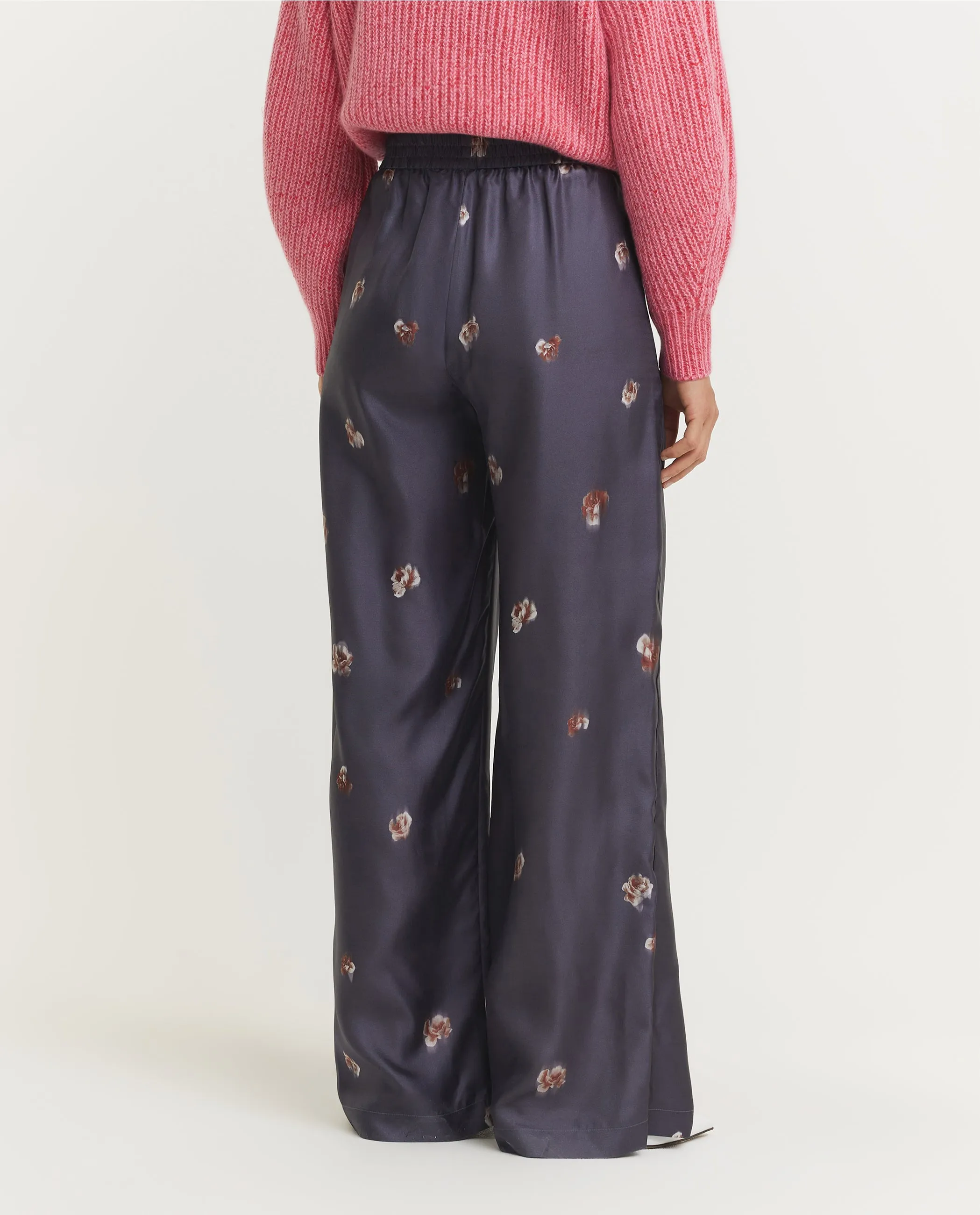 Zijden Midnight Flower Broek - Grijs sold by Pauw Amsterdam product image thumbnail 4