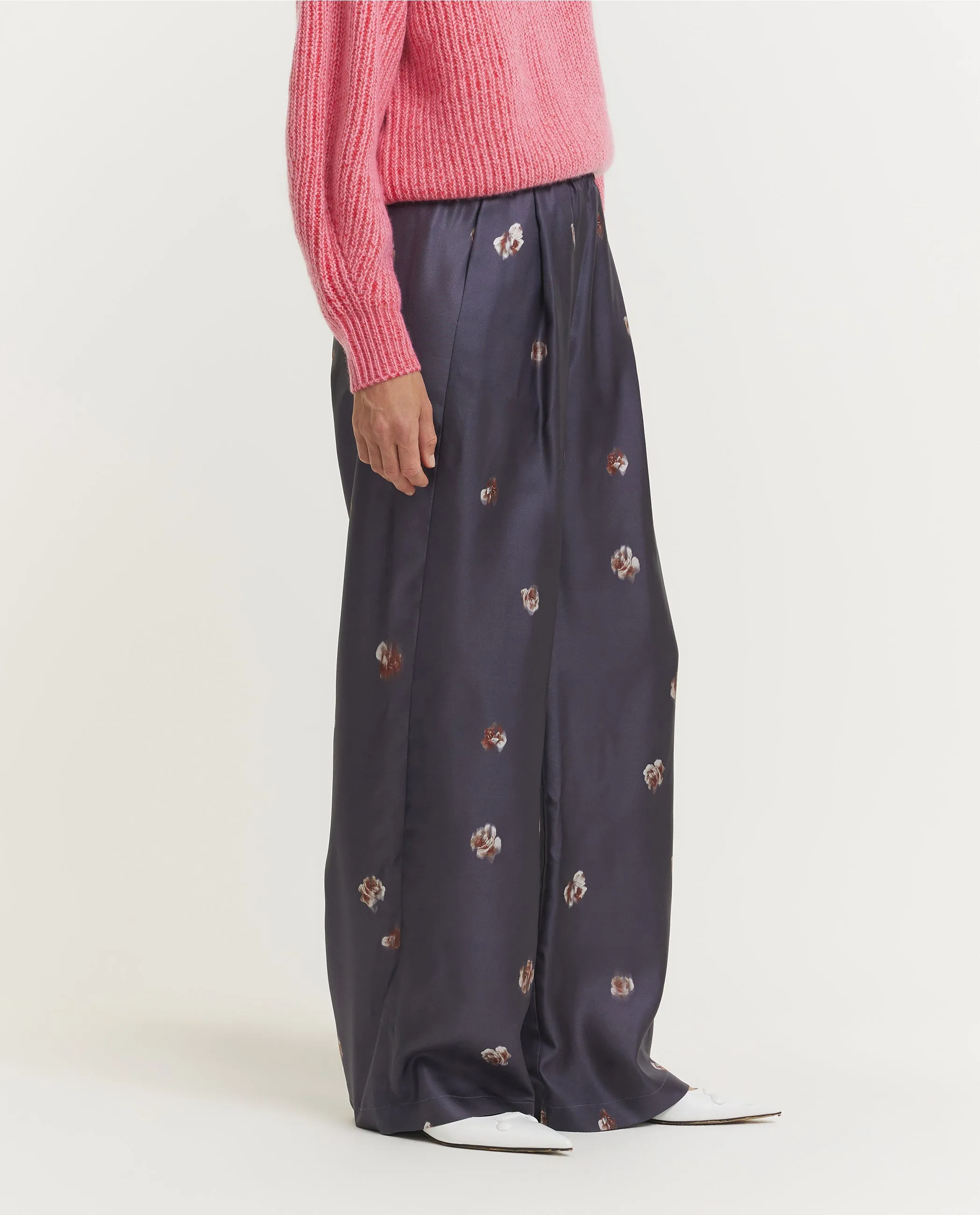 Zijden Midnight Flower Broek - Grijs sold by Pauw Amsterdam product image thumbnail 3