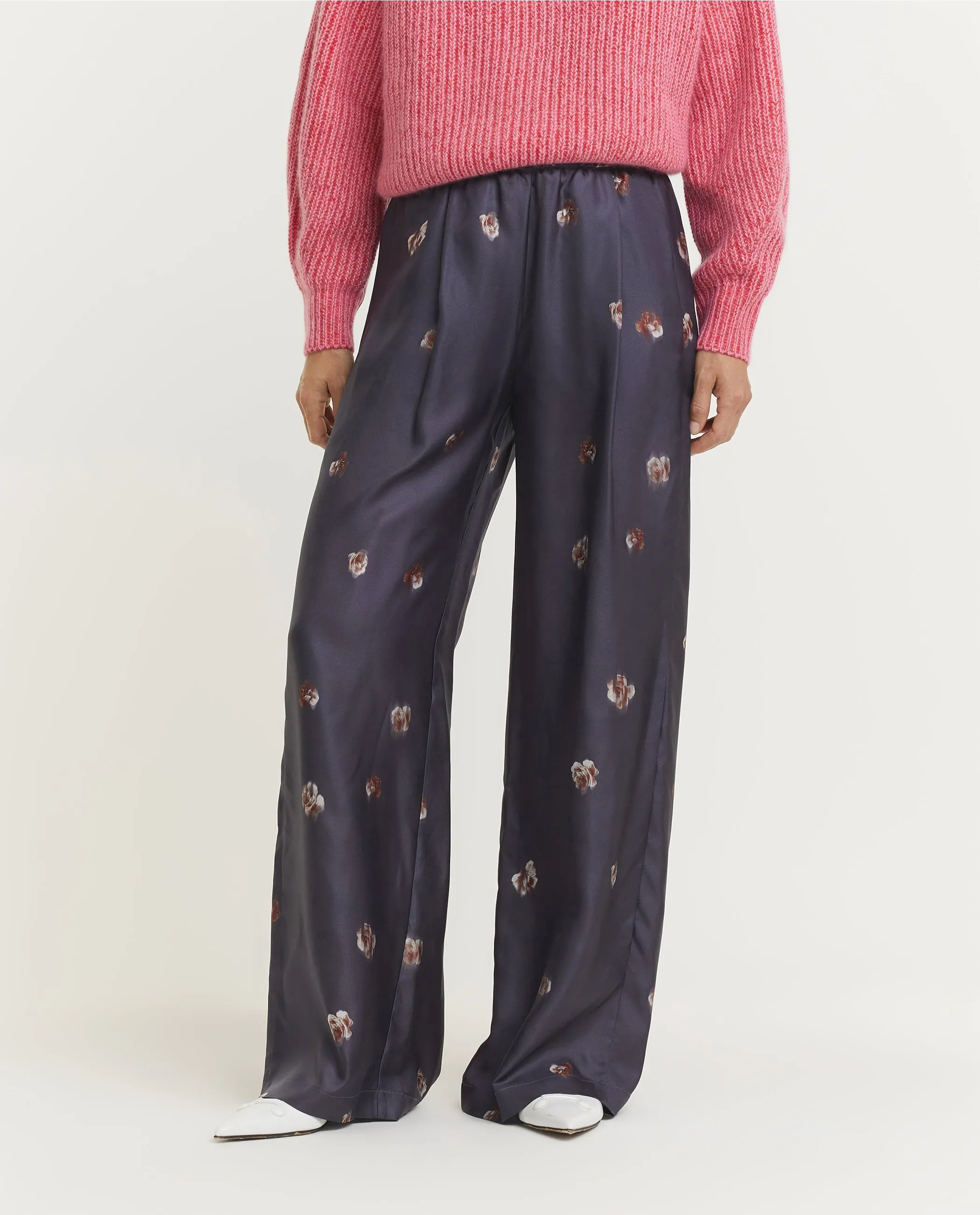 Zijden Midnight Flower Broek - Grijs sold by Pauw Amsterdam product image thumbnail 2