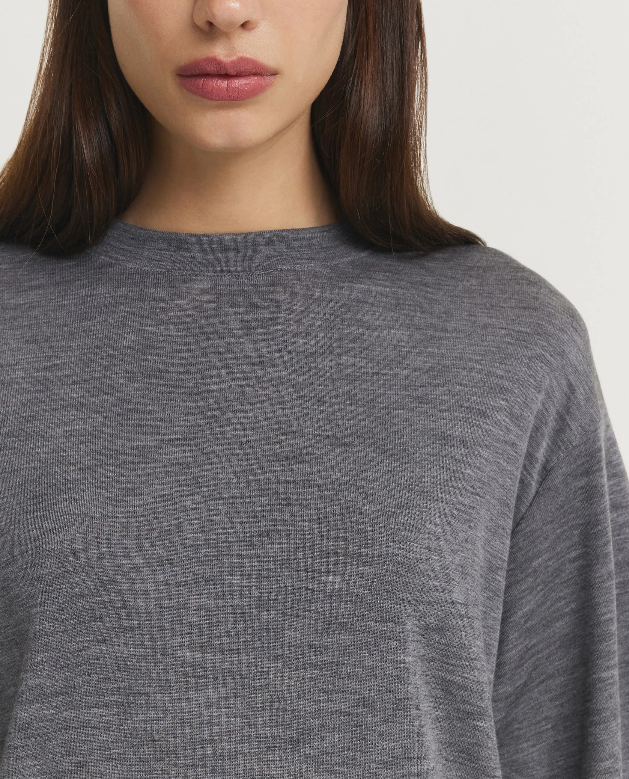 Oversized Merino T-Shirt - Grijs sold by Pauw Amsterdam product image thumbnail 2