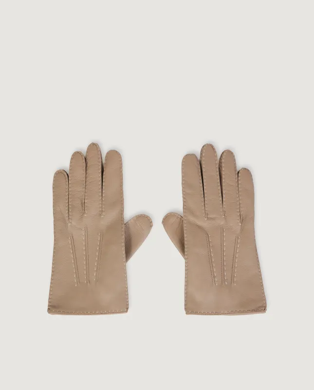 Lederen Handschoenen - Lichtbruin sold by Pauw Amsterdam