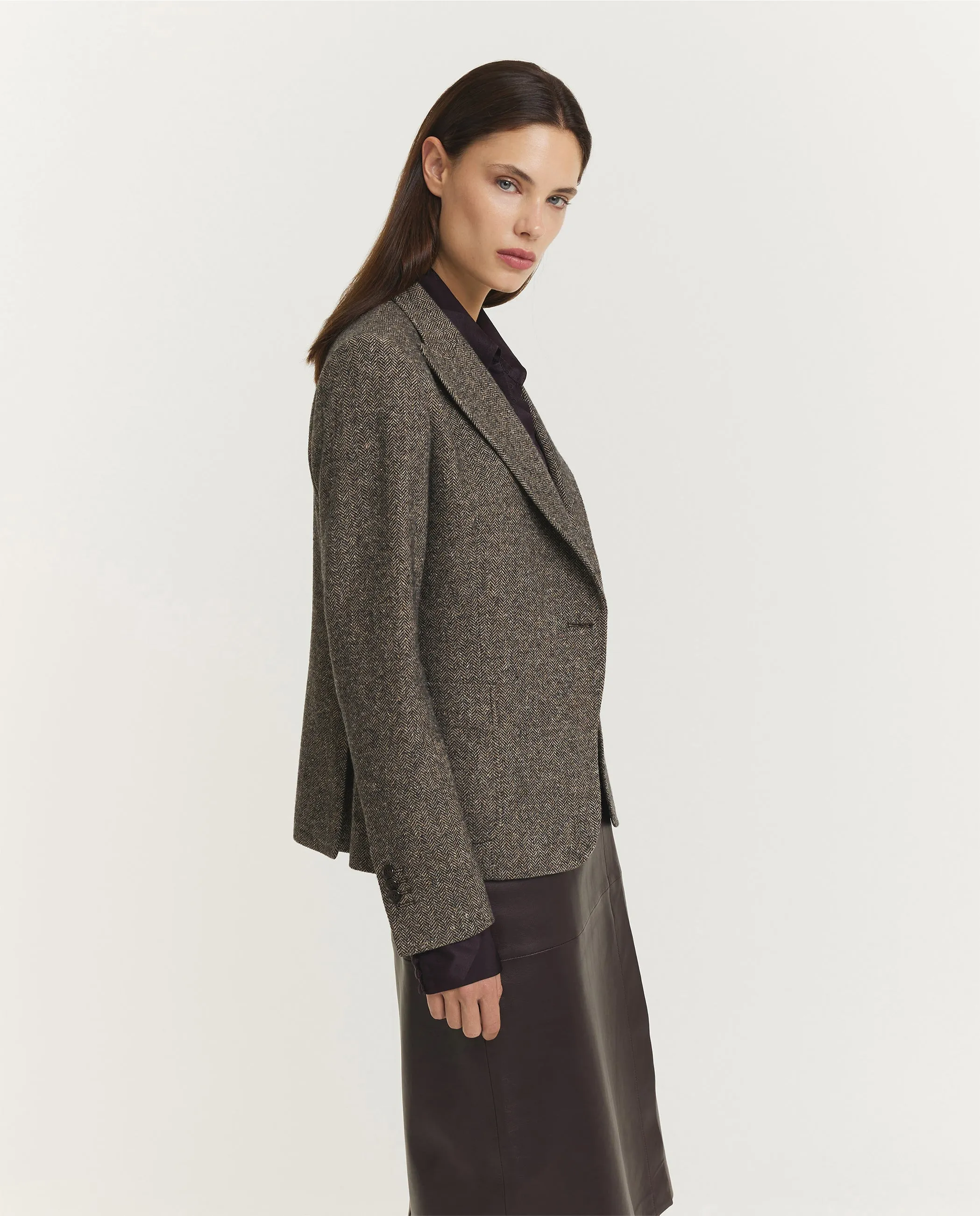 Tweed Kruis Blazer - Grijs sold by Pauw Amsterdam product image thumbnail 4