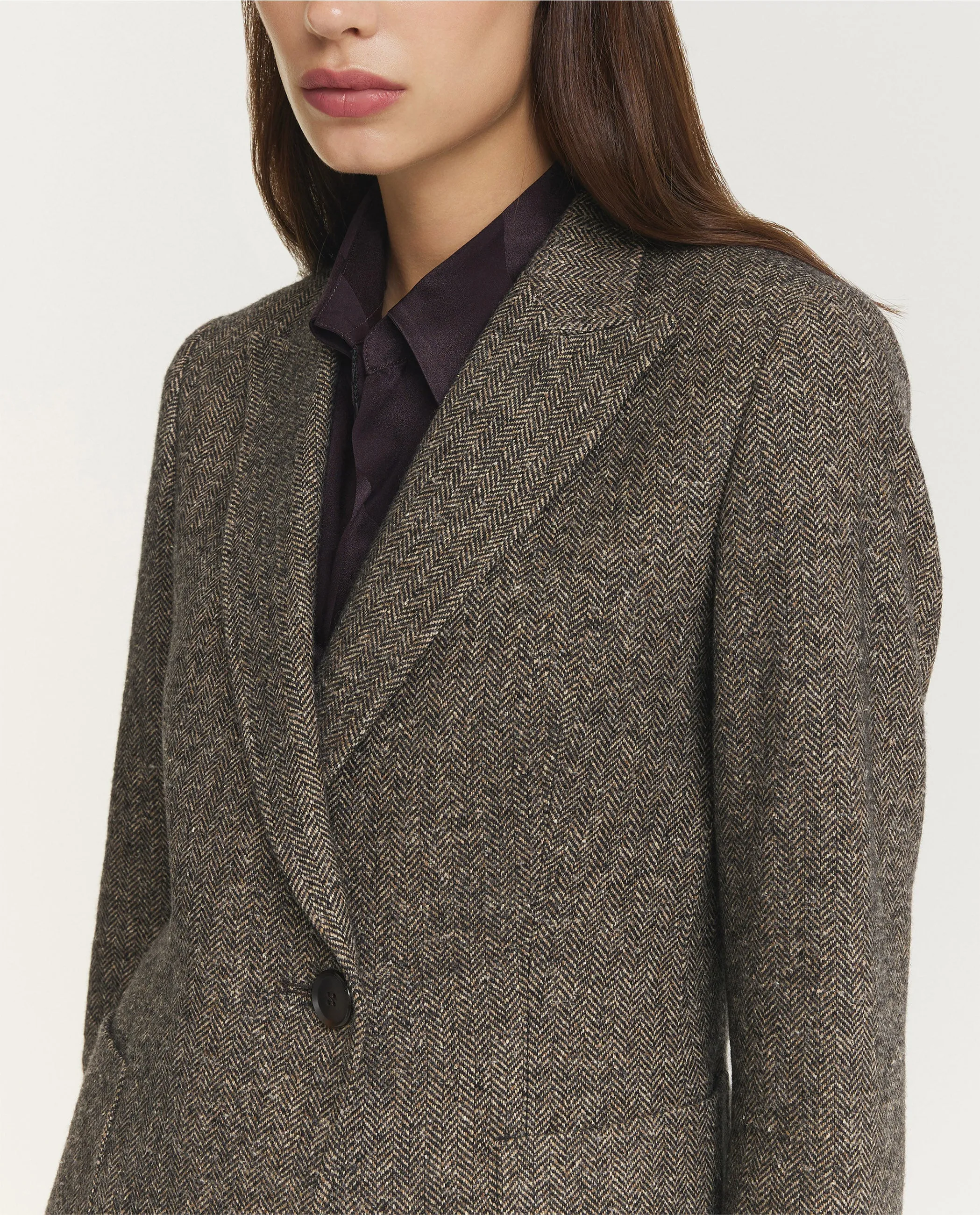 Tweed Kruis Blazer - Grijs sold by Pauw Amsterdam product image thumbnail 2