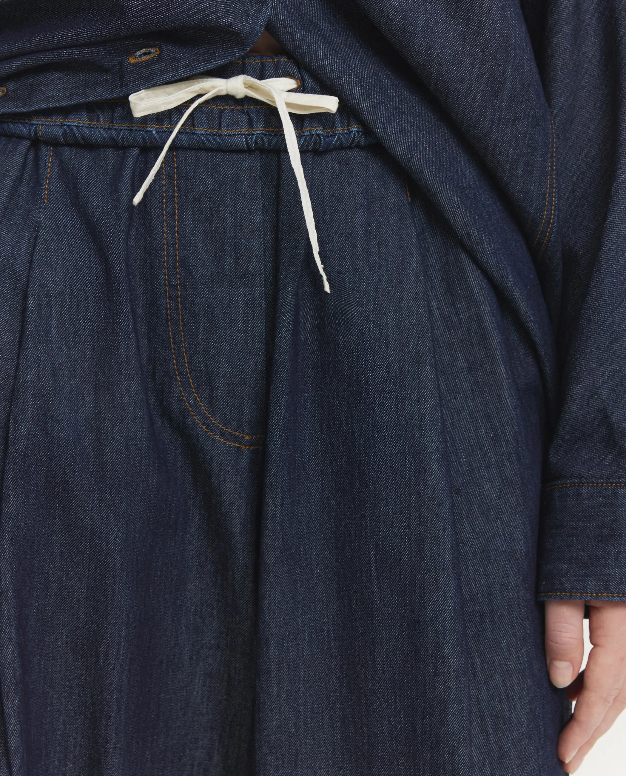 Wijde Pila Denim Broek - Donkerblauw sold by Pauw Amsterdam product image thumbnail 5