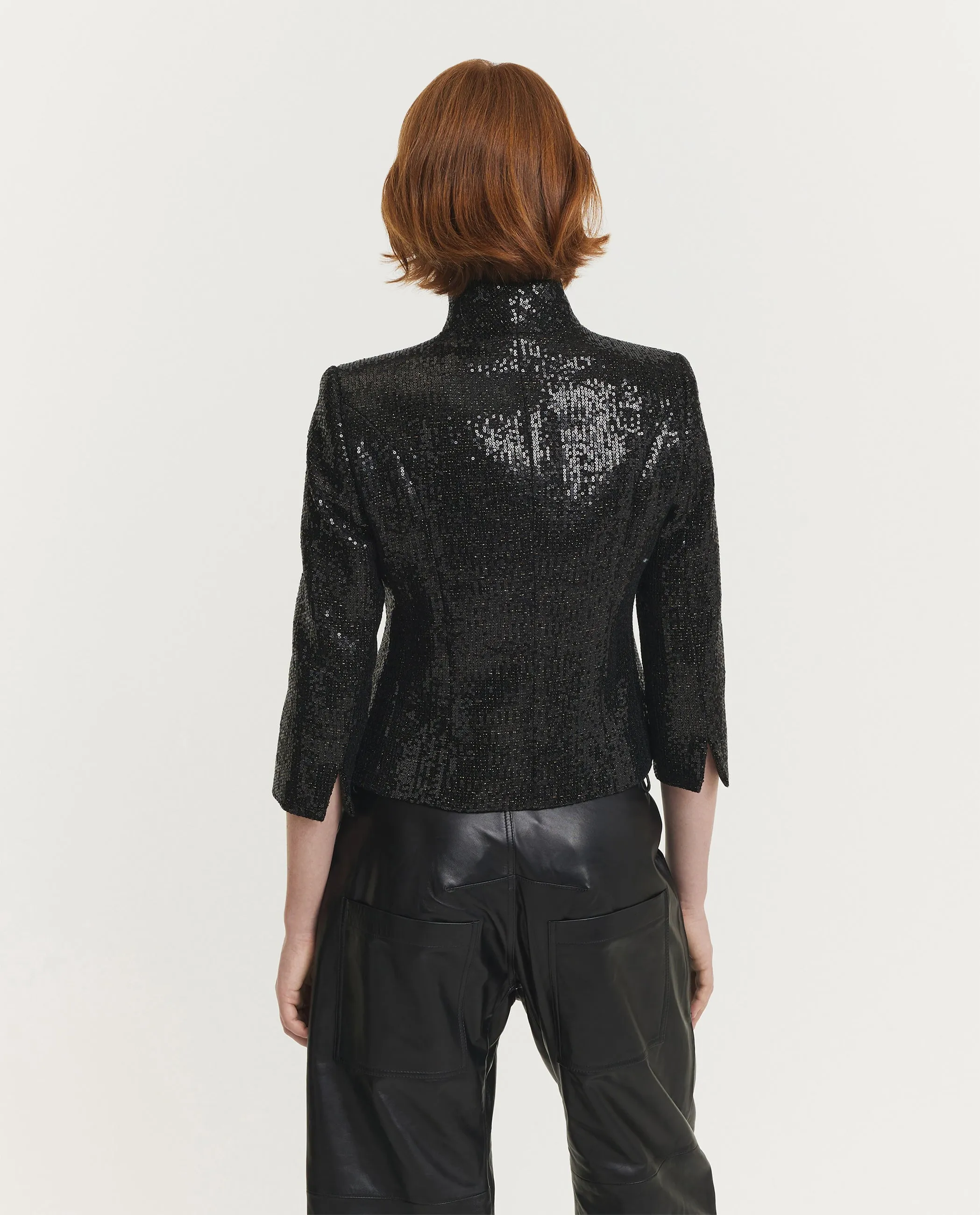 Iconische Pailletten Blazer - Zwart sold by Pauw Amsterdam product image thumbnail 5
