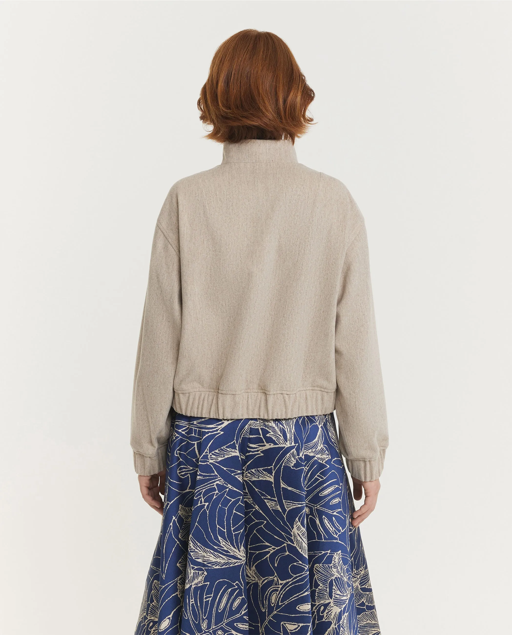 Wol Mix Bomberjack - Lichtbruin sold by Pauw Amsterdam product image thumbnail 5