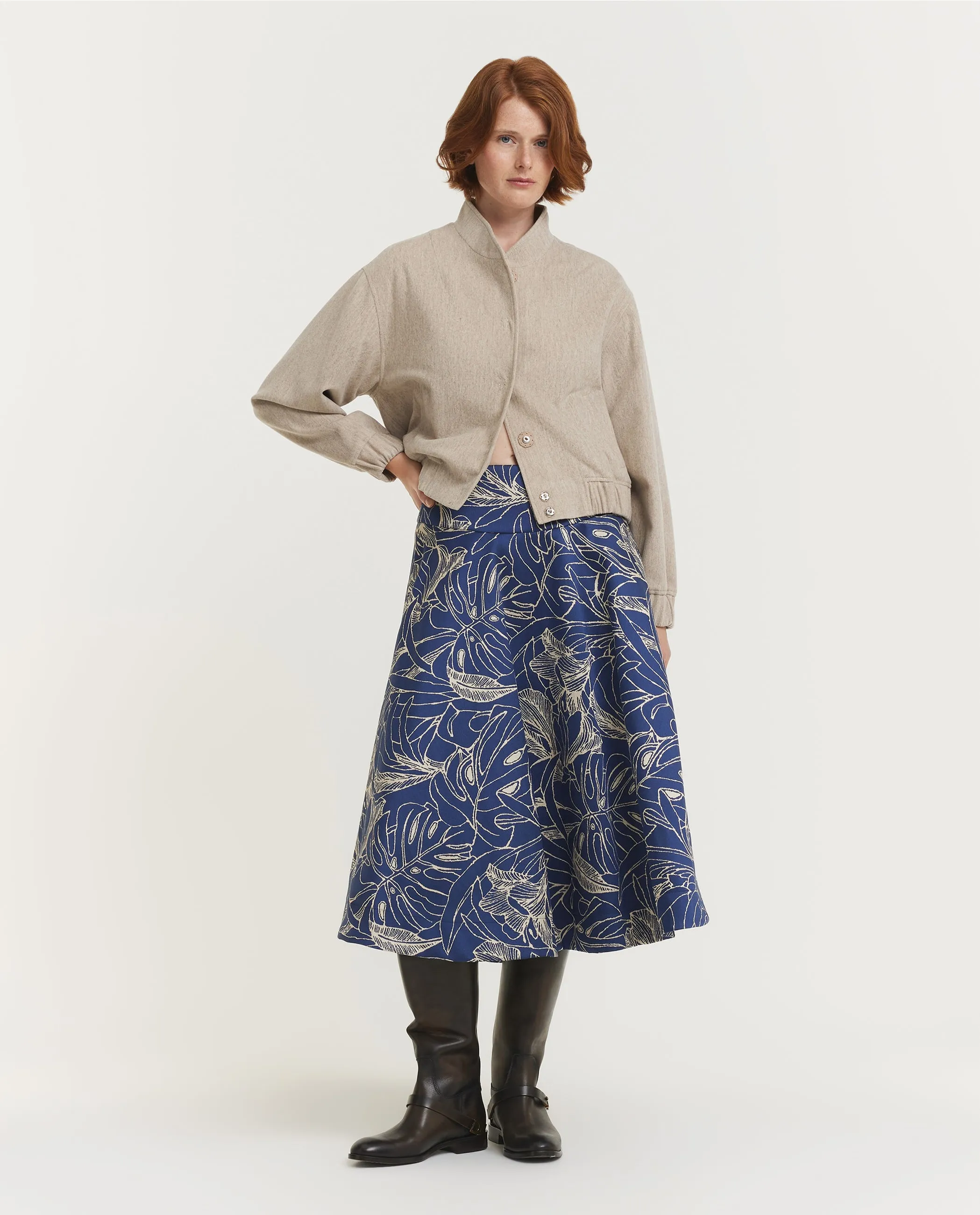 Wol Mix Bomberjack - Lichtbruin sold by Pauw Amsterdam product image thumbnail 3