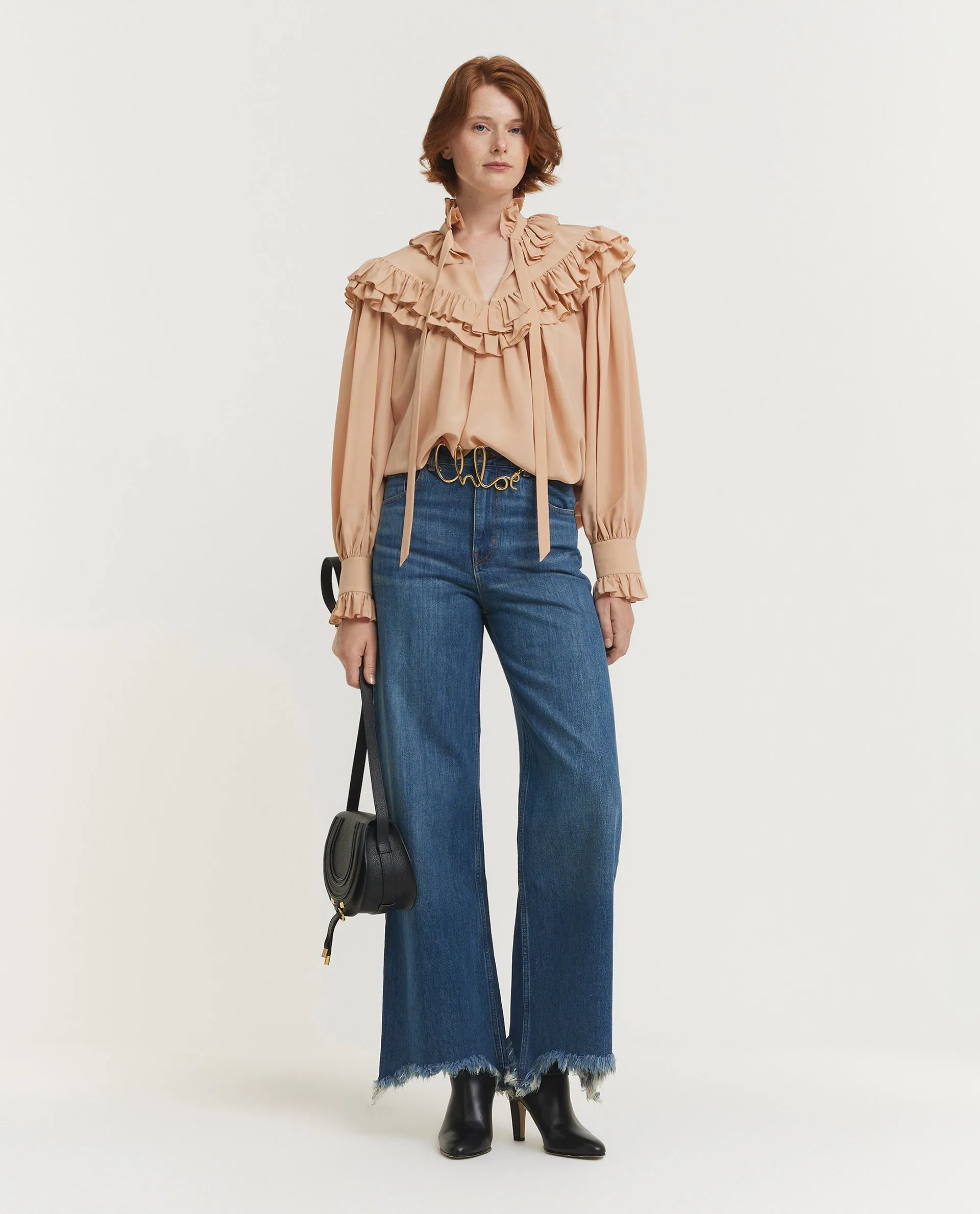 Oversized Geplooide Ruches Top - Roze sold by Pauw Amsterdam product image thumbnail 3