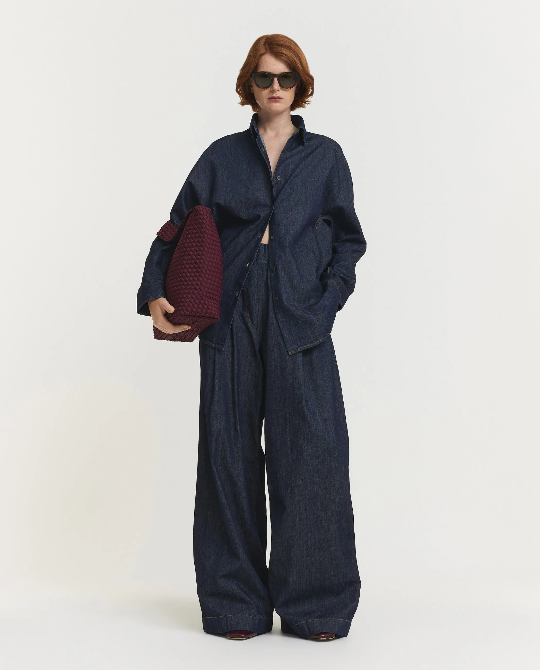 Wijd Casio Denim Shirt - Donkerblauw sold by Pauw Amsterdam product image thumbnail 3