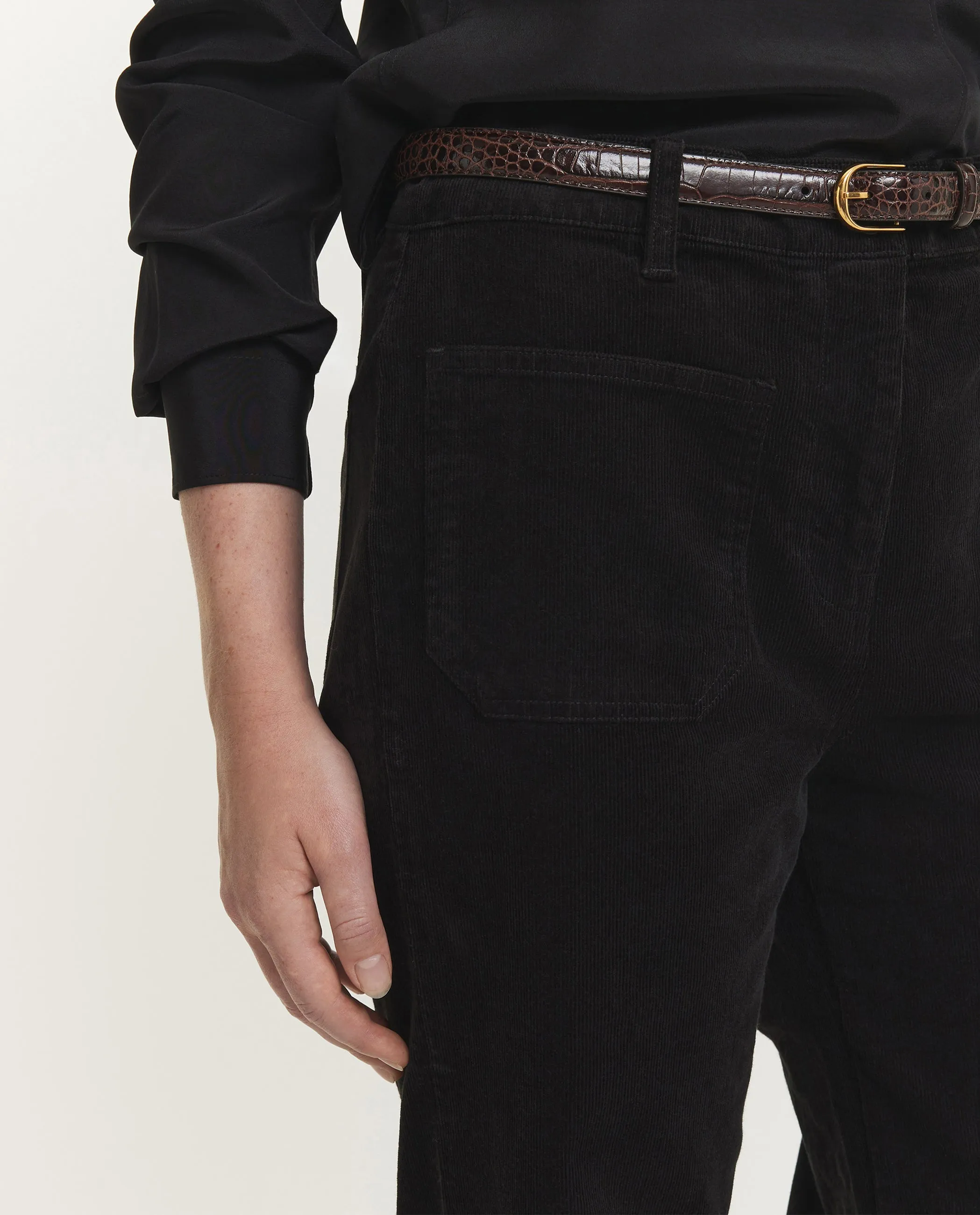 Corduroy Florence Broek - Zwart sold by Pauw Amsterdam product image thumbnail 5