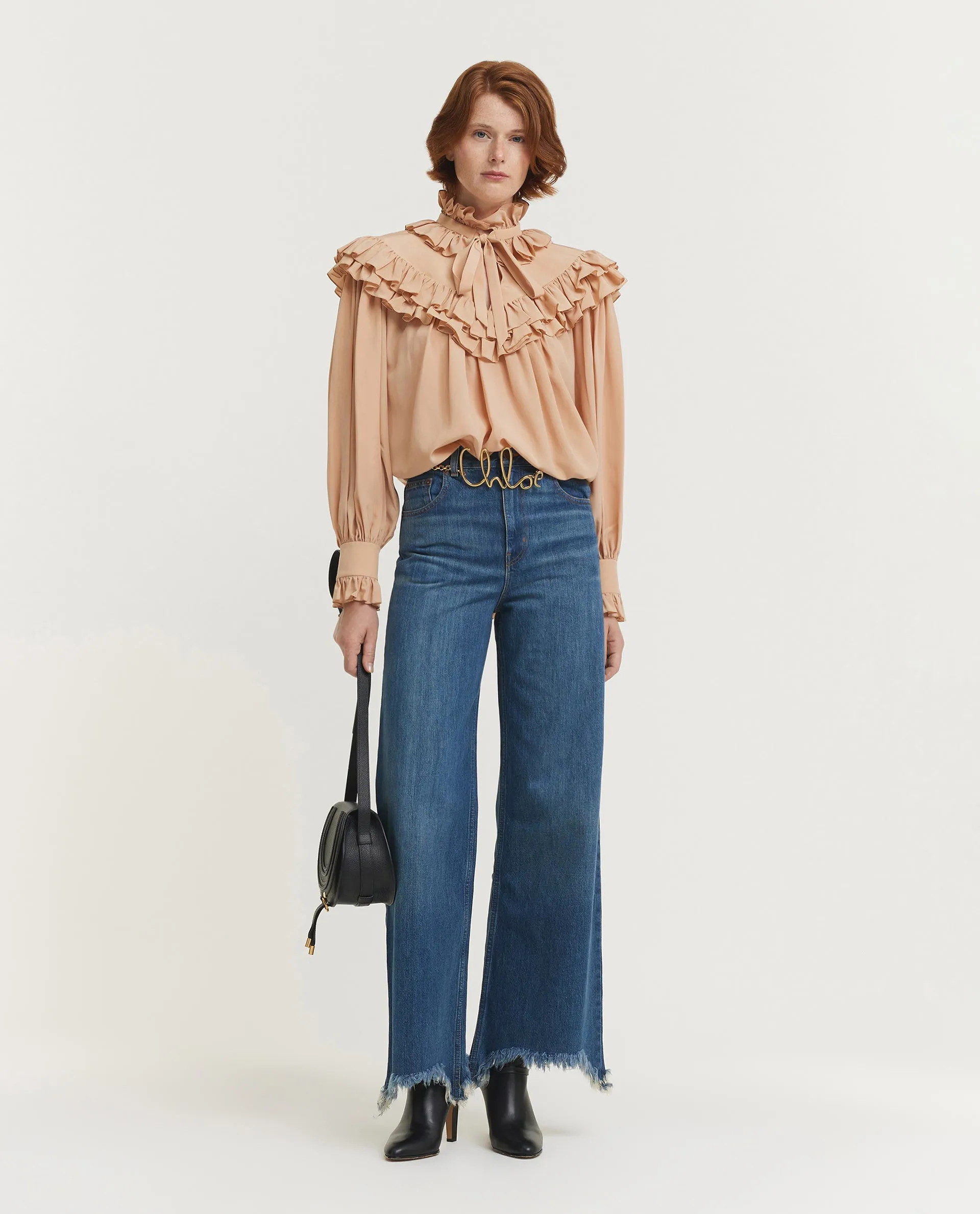 Wijde Damage Jeans - Blauw sold by Pauw Amsterdam