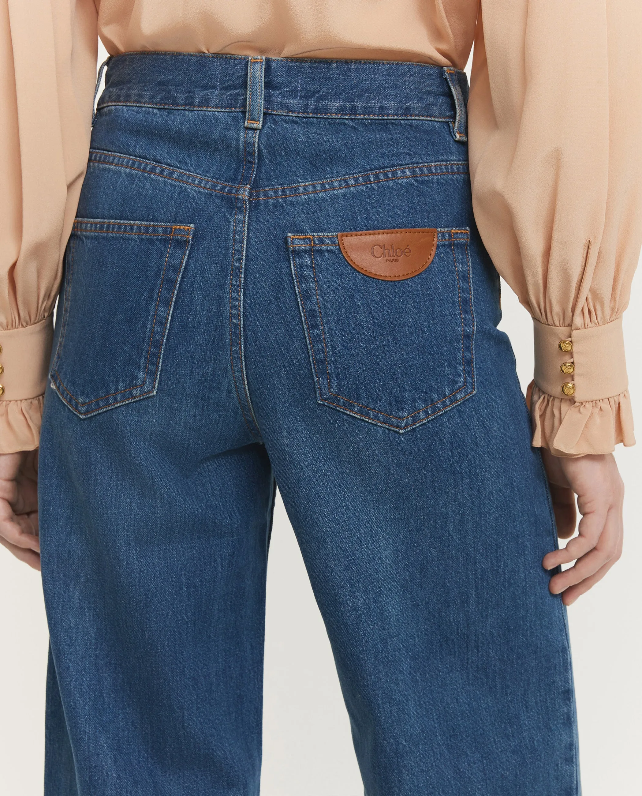 Wijde Damage Jeans - Blauw sold by Pauw Amsterdam product image thumbnail 5