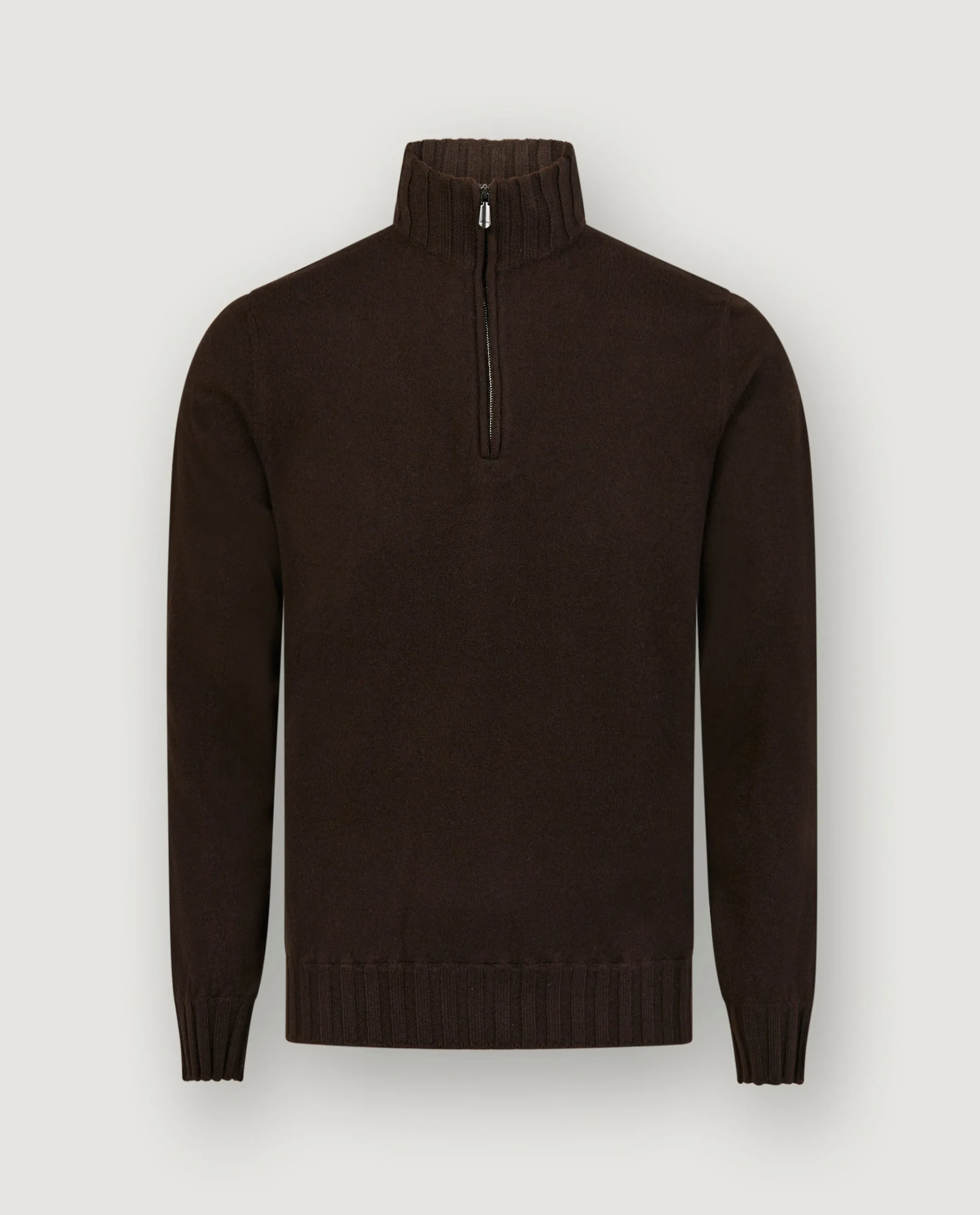 Cashmere Zip-Knit - Bruin sold by Pauw Amsterdam