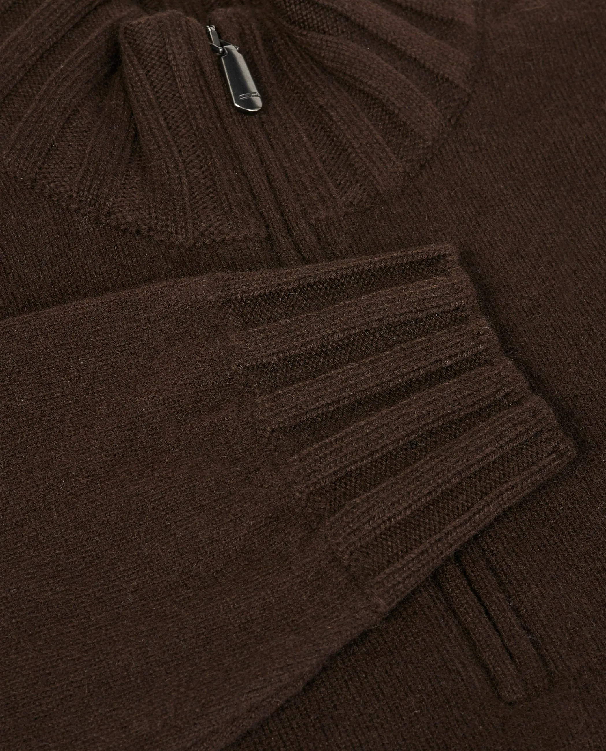 Cashmere Zip-Knit - Bruin sold by Pauw Amsterdam product image thumbnail 4