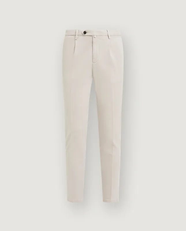 Katoen Lyocell Chino's - Lichtbruin sold by Pauw Amsterdam