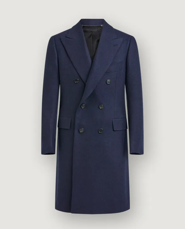 Zealander Wollen Overjas - Blauw sold by Pauw Amsterdam