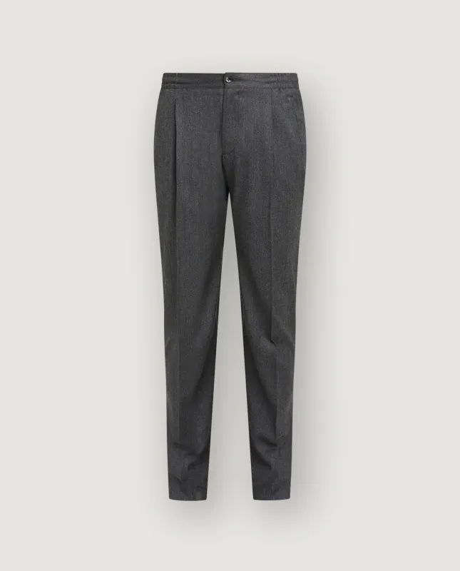 Wol Cashmere Casual Broek - Grijs sold by Pauw Amsterdam