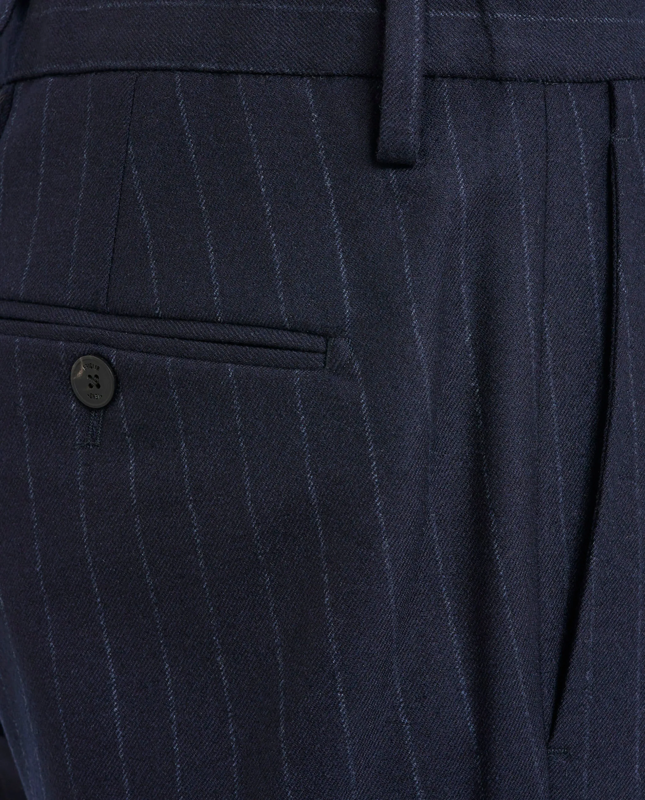 Flannel Wollen Broek - Donkerblauw sold by Pauw Amsterdam product image thumbnail 2