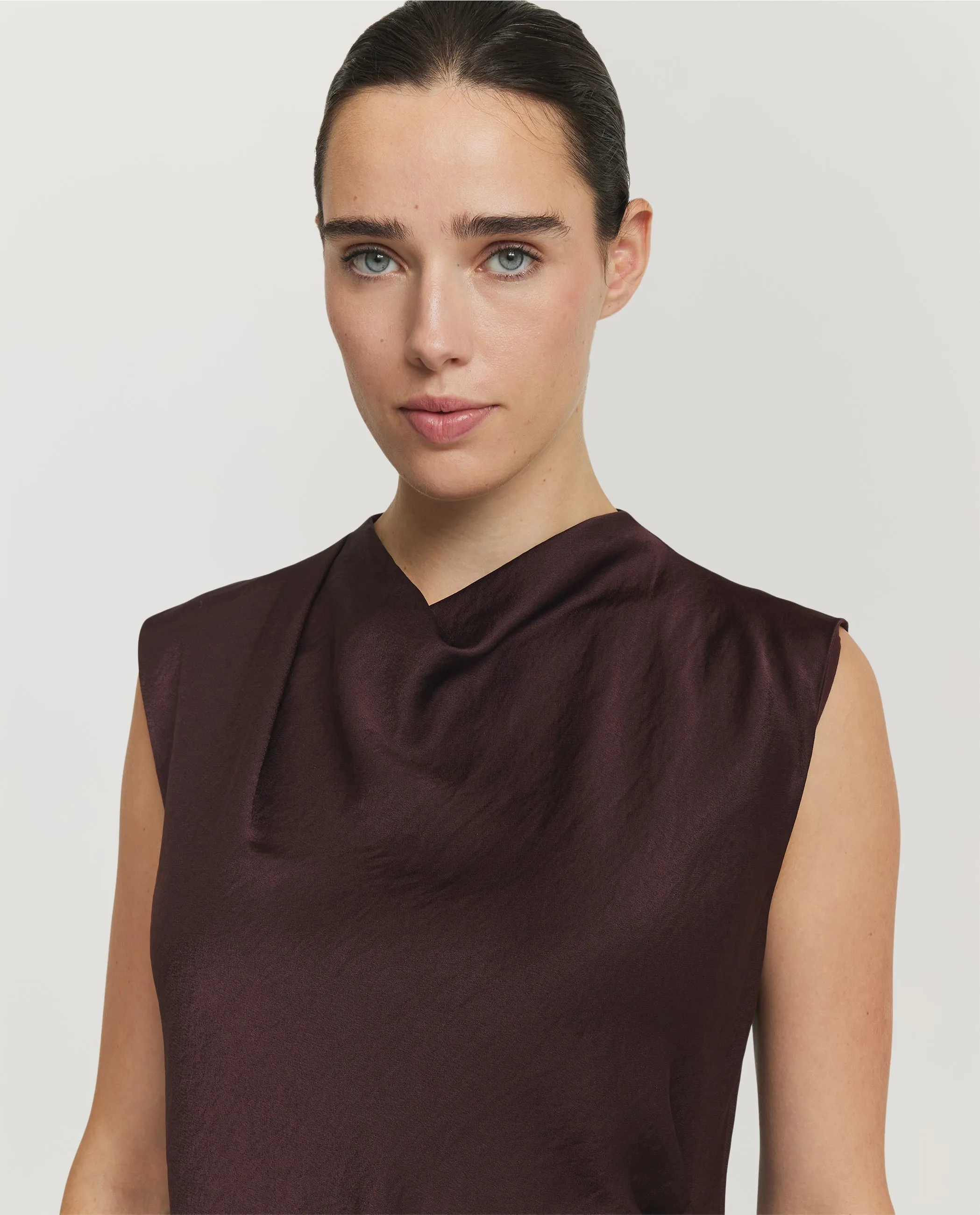Satijnen Cowl Nek Top - Paars sold by Pauw Amsterdam product image thumbnail 2