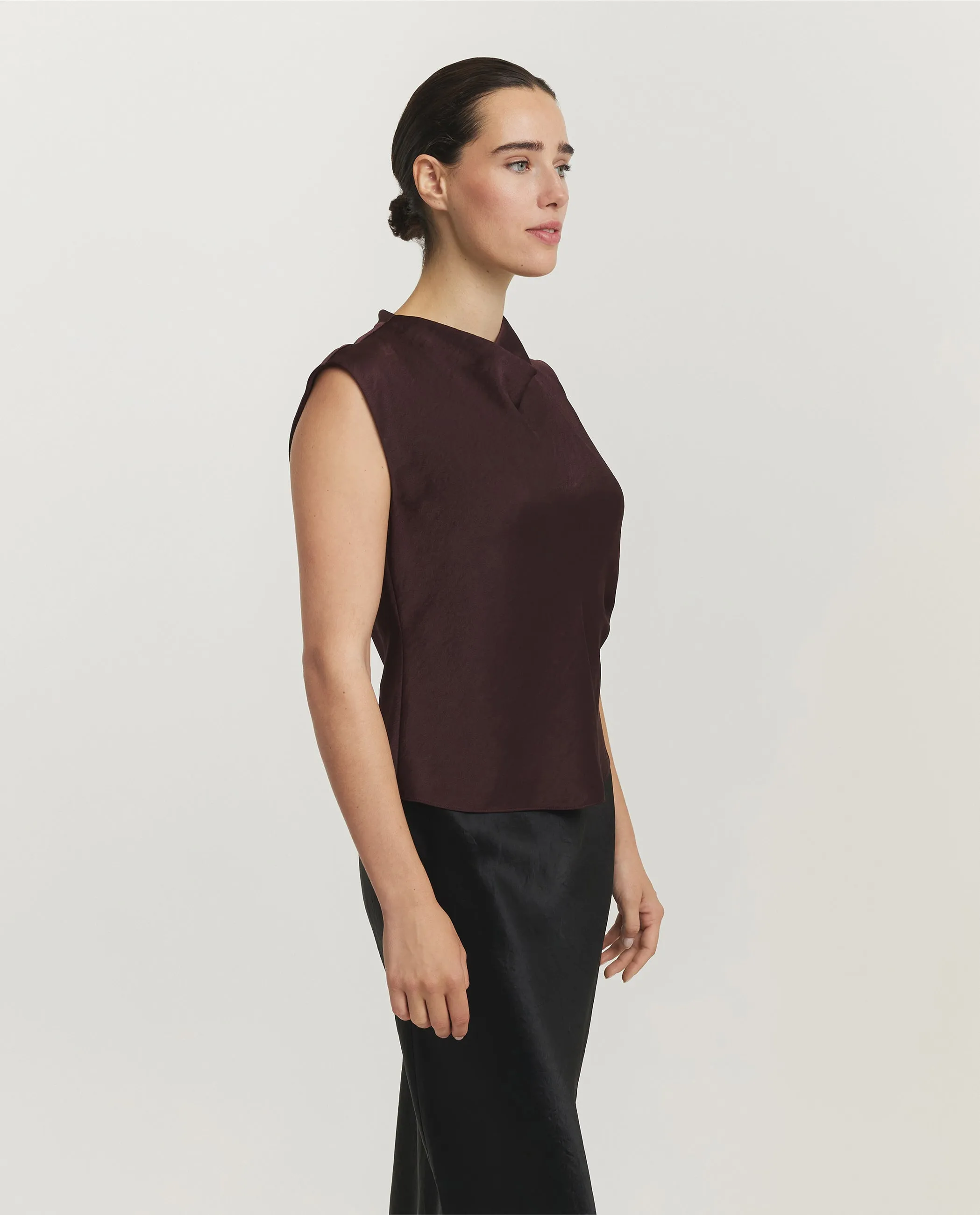 Satijnen Cowl Nek Top - Paars sold by Pauw Amsterdam product image thumbnail 4