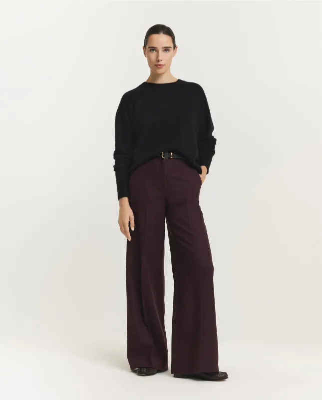 Alana Flannel Stretch Pantalon - Paars sold by Pauw Amsterdam