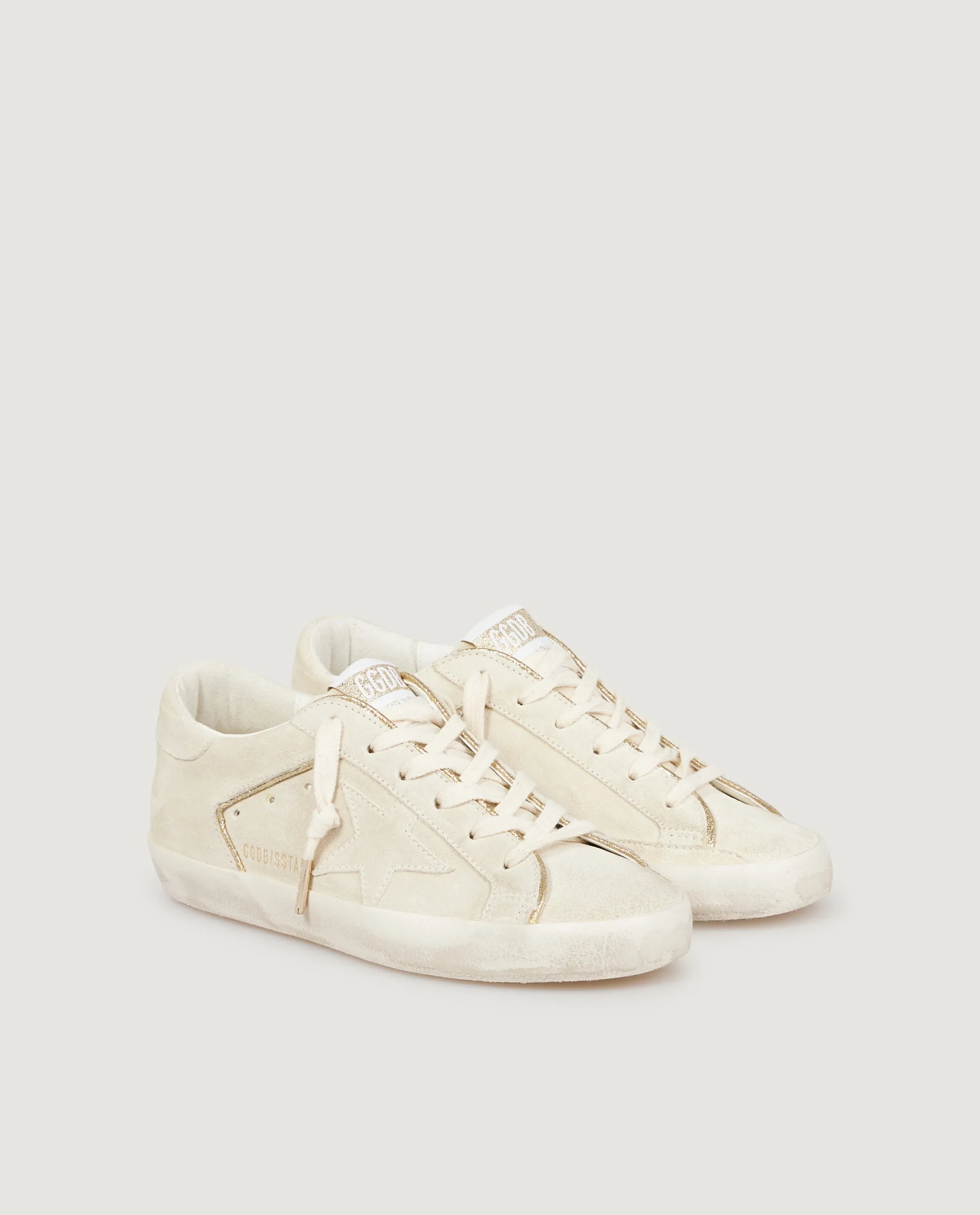 Suede Super Star Sneakers - Ecru sold by Pauw Amsterdam product image thumbnail 4