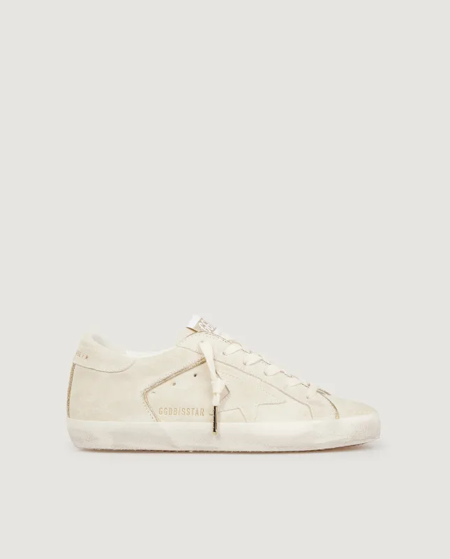 Suede Super Star Sneakers - Ecru sold by Pauw Amsterdam