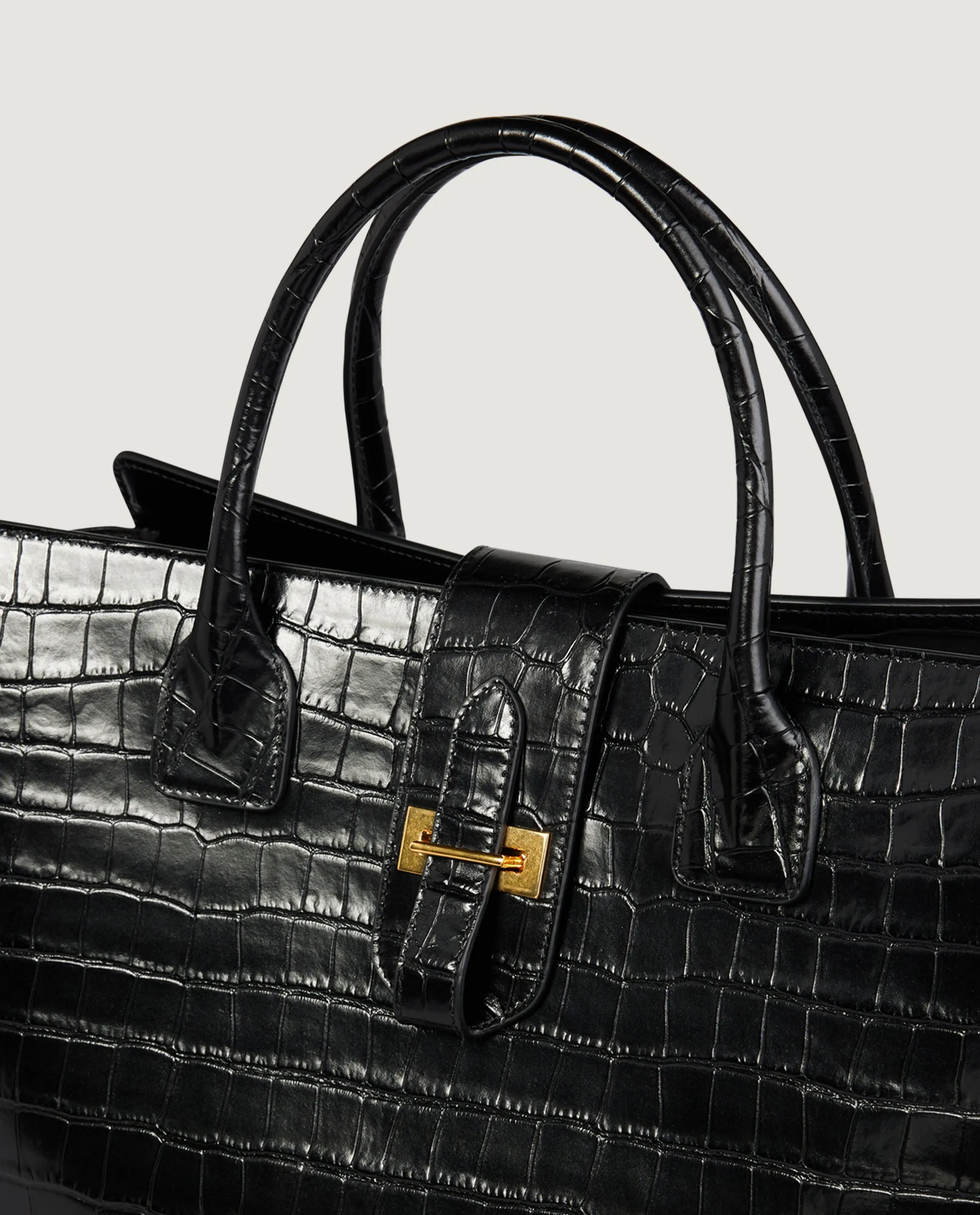 Croco Lou Tas - Zwart sold by Pauw Amsterdam product image thumbnail 2