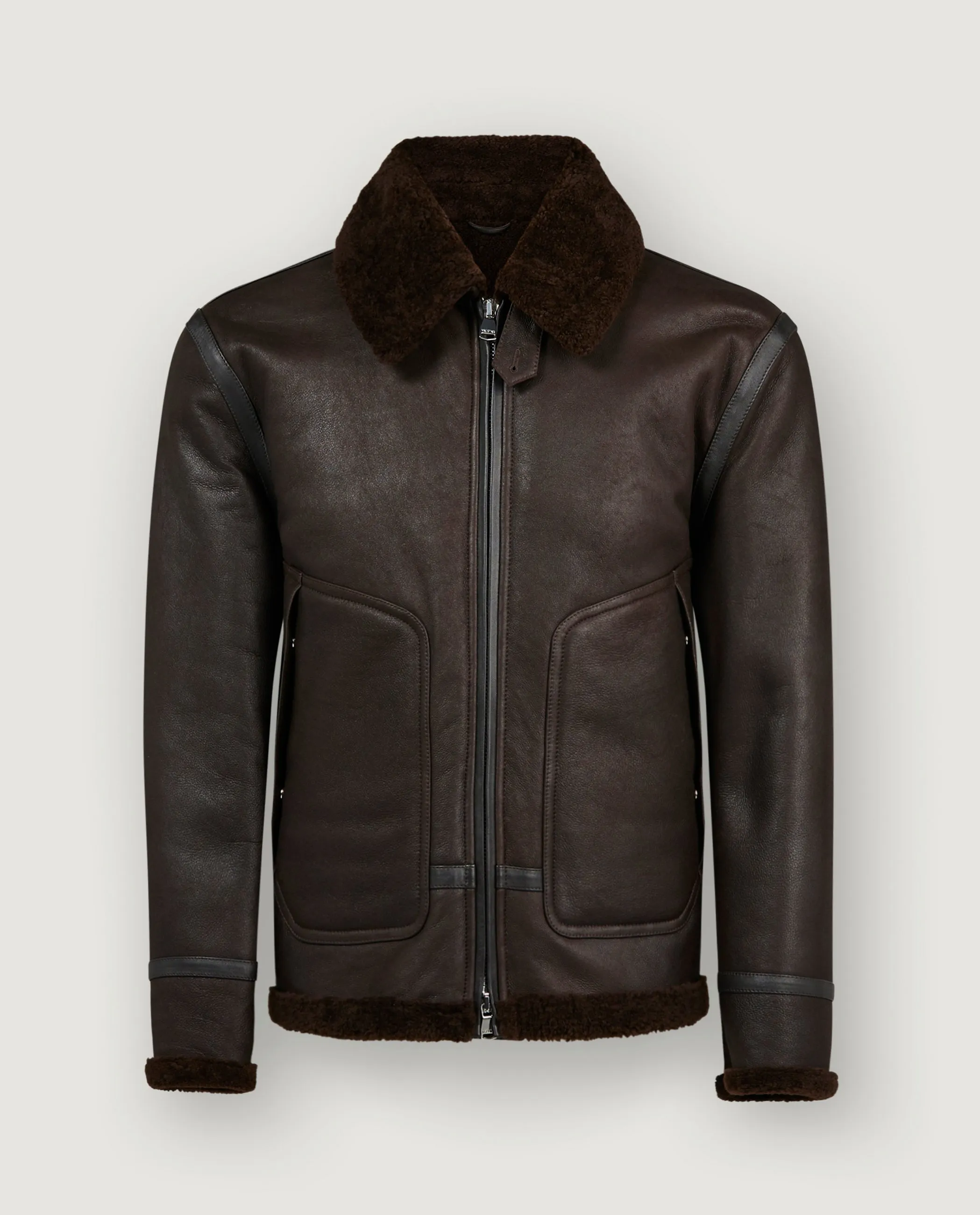 Shearling Coburn Jas - Bruin sold by Pauw Amsterdam