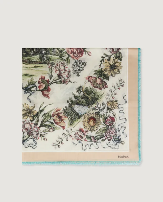 Zijden Frida Shawl - Ecru sold by Pauw Amsterdam