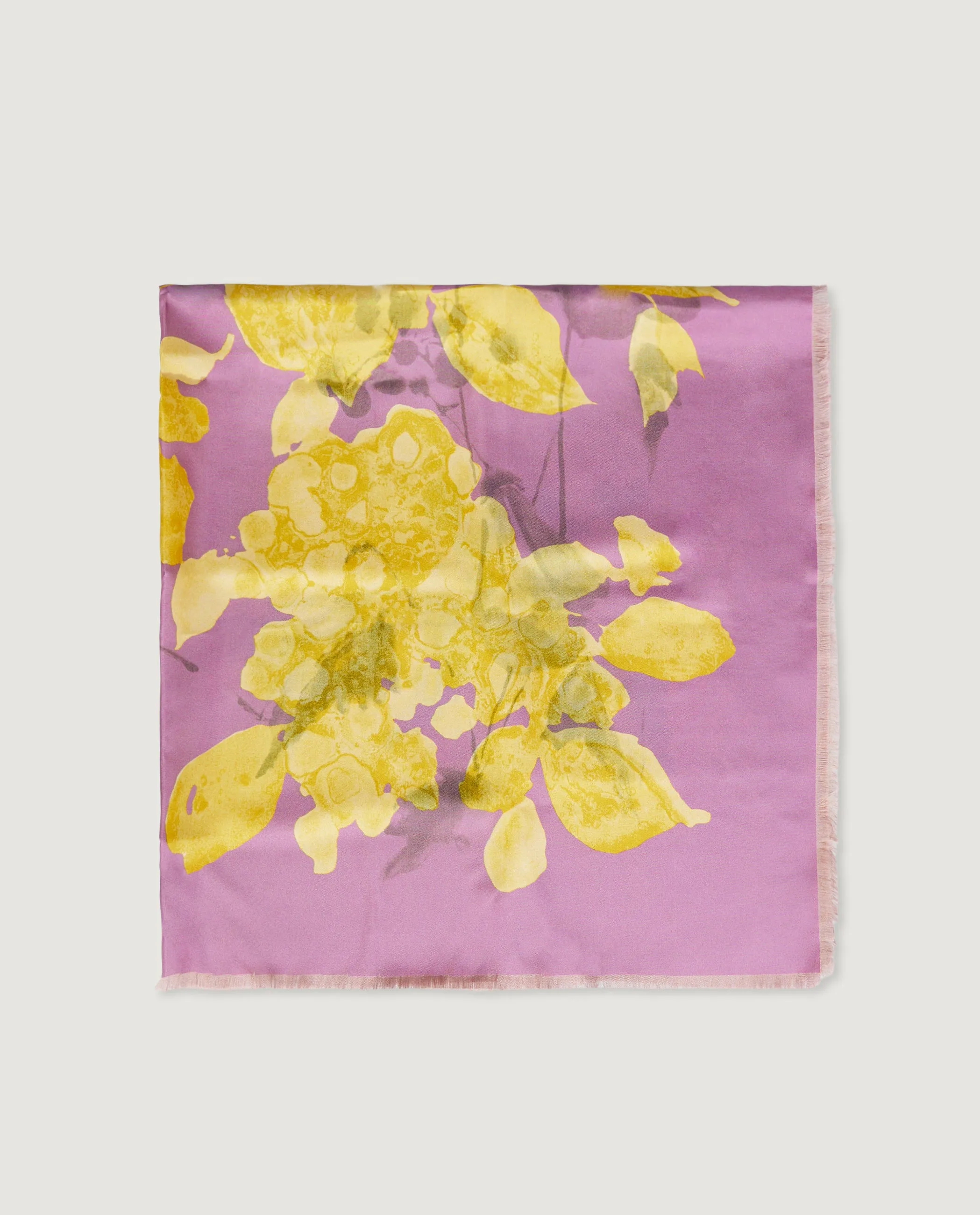 Floraal Zijden Shawl - Roze sold by Pauw Amsterdam