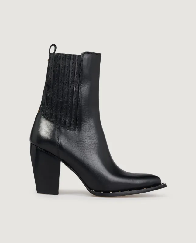 Leather Debbie Boots - Zwart sold by Pauw Amsterdam