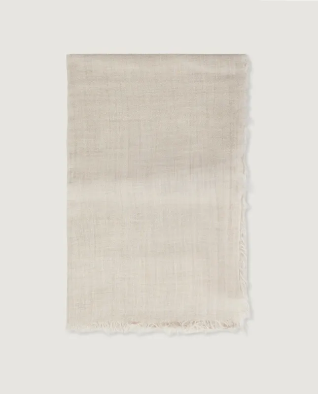 Fijn Getextureerde Shawl - Lichtbruin sold by Pauw Amsterdam