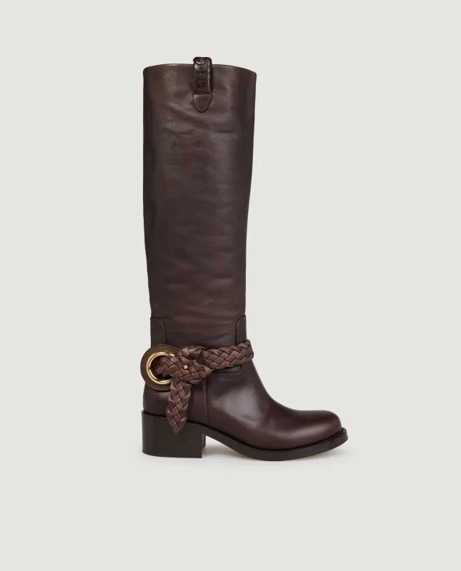 Helix Hoge Laarzen - Bruin sold by Pauw Amsterdam