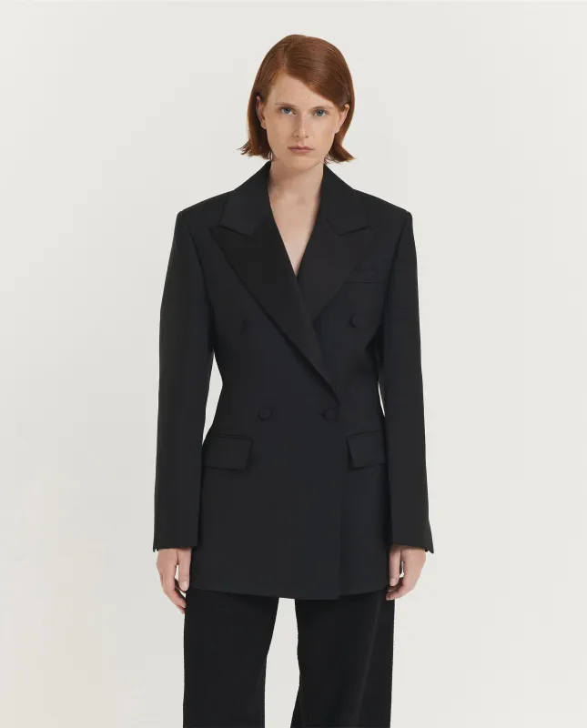 Hourglass Tuxedo Blazer - Zwart sold by Pauw Amsterdam