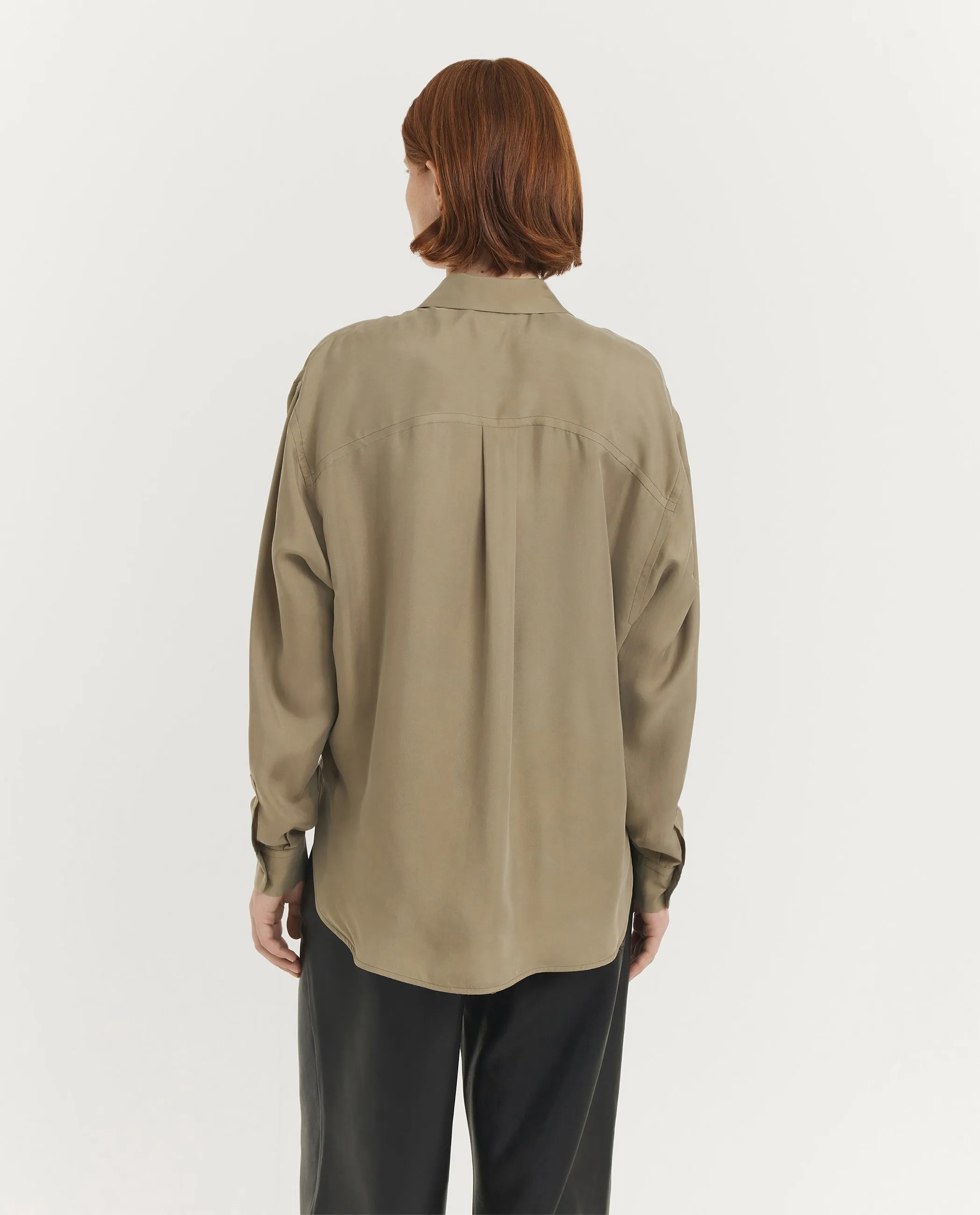 Zijden Quirino Blouse - Groen sold by Pauw Amsterdam product image thumbnail 5