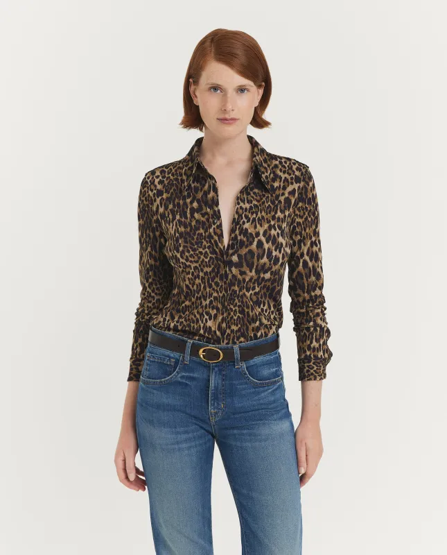 Leopard Celestine Shirt - Lichtbruin sold by Pauw Amsterdam
