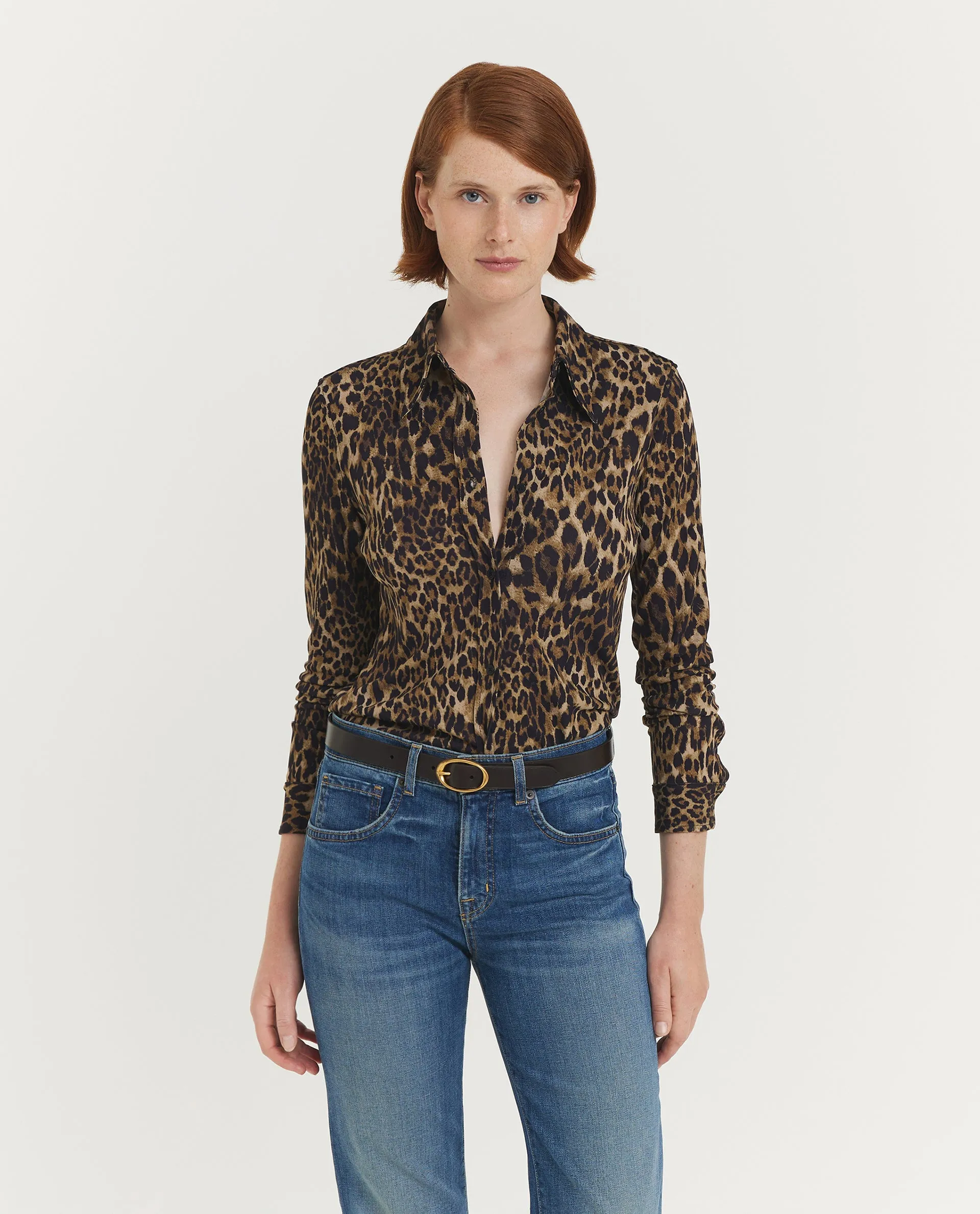 Leopard Celestine Shirt - Lichtbruin sold by Pauw Amsterdam