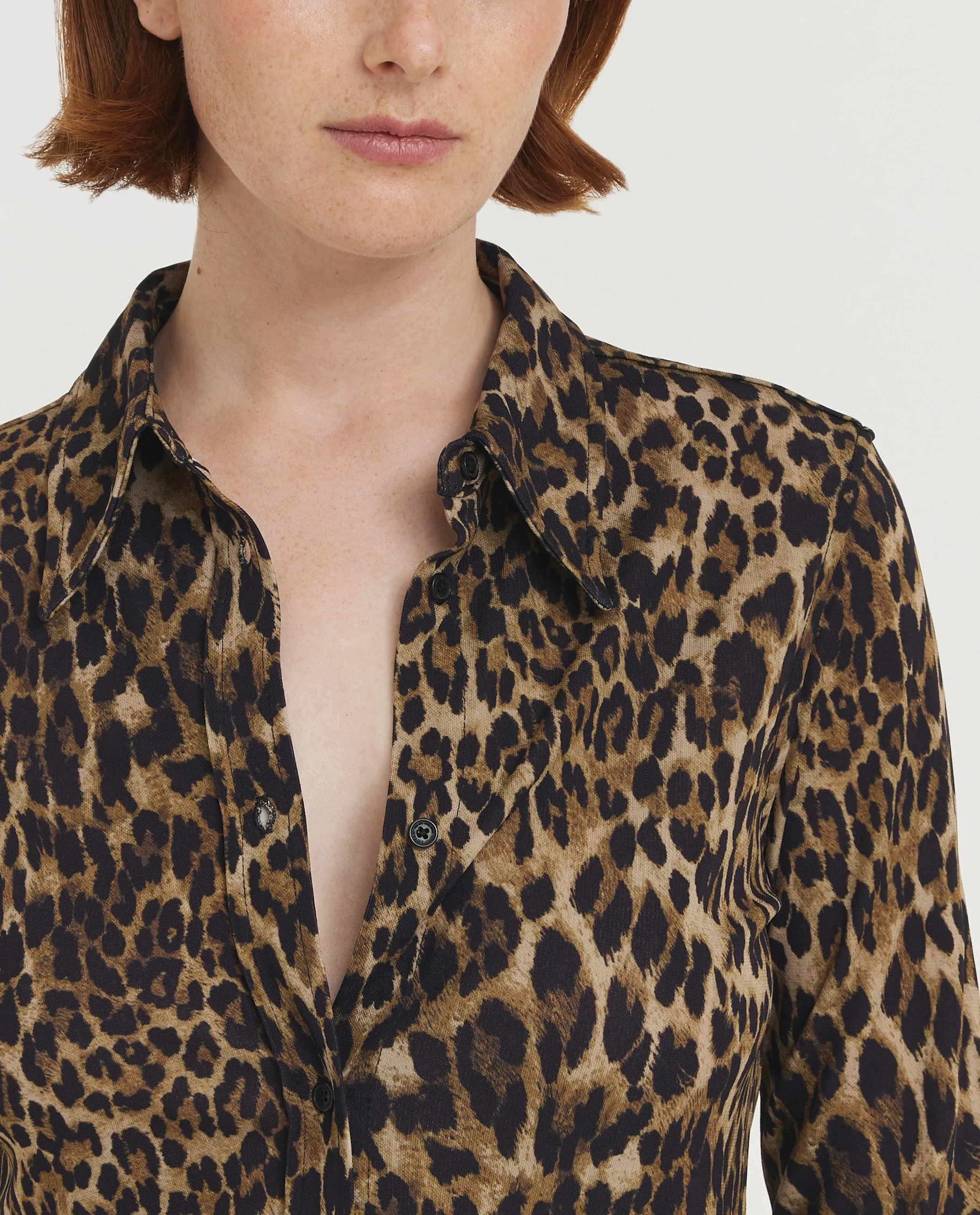 Leopard Celestine Shirt - Lichtbruin sold by Pauw Amsterdam product image thumbnail 2