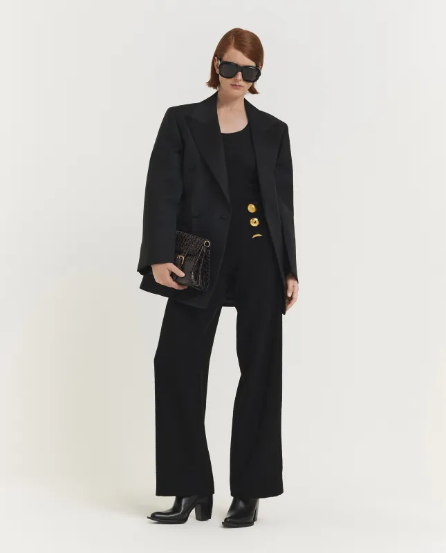 Wollen Bijou Pantalon - Zwart sold by Pauw Amsterdam