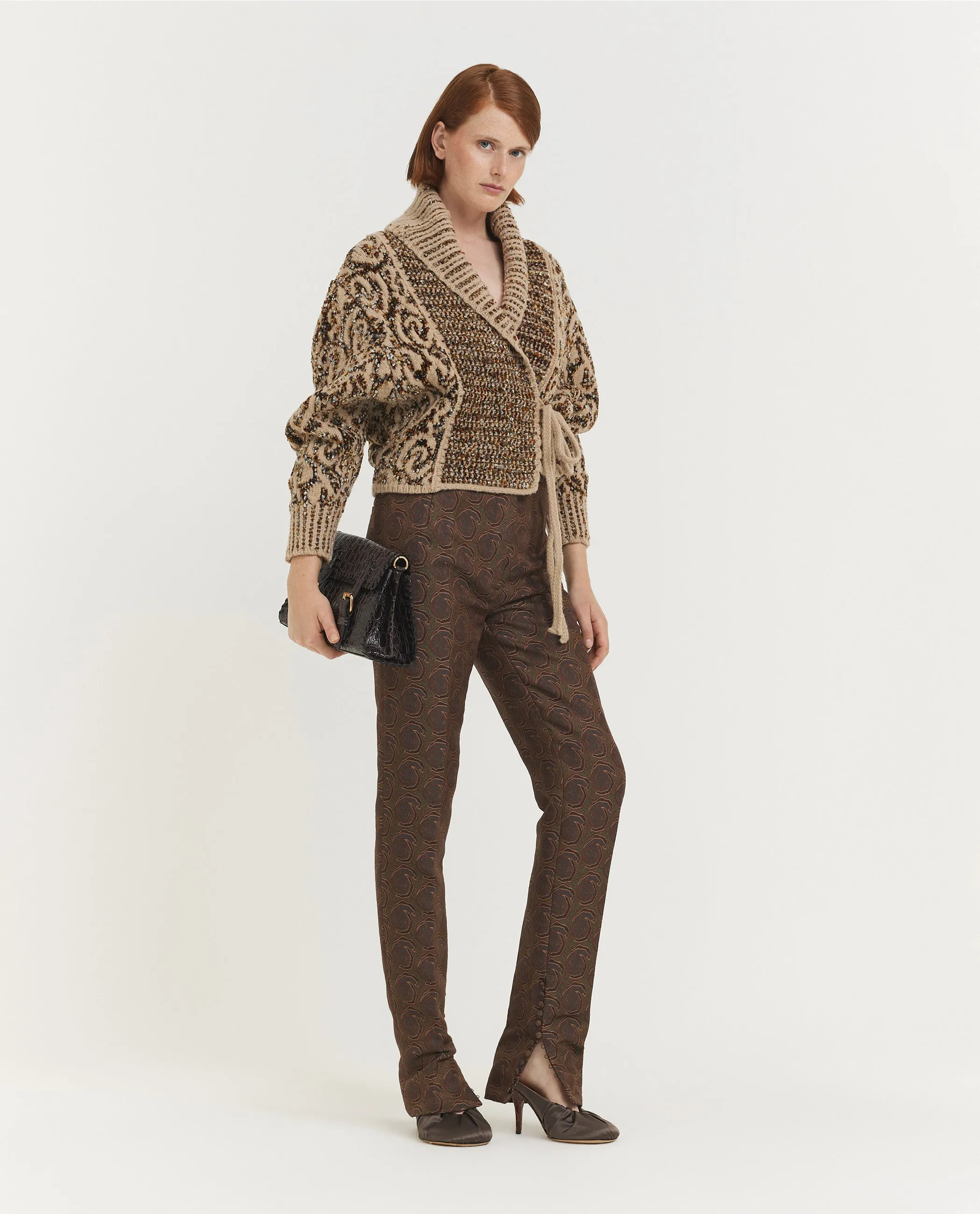 Jacquard Pandoris Pantalon - Bruin sold by Pauw Amsterdam product image thumbnail 3